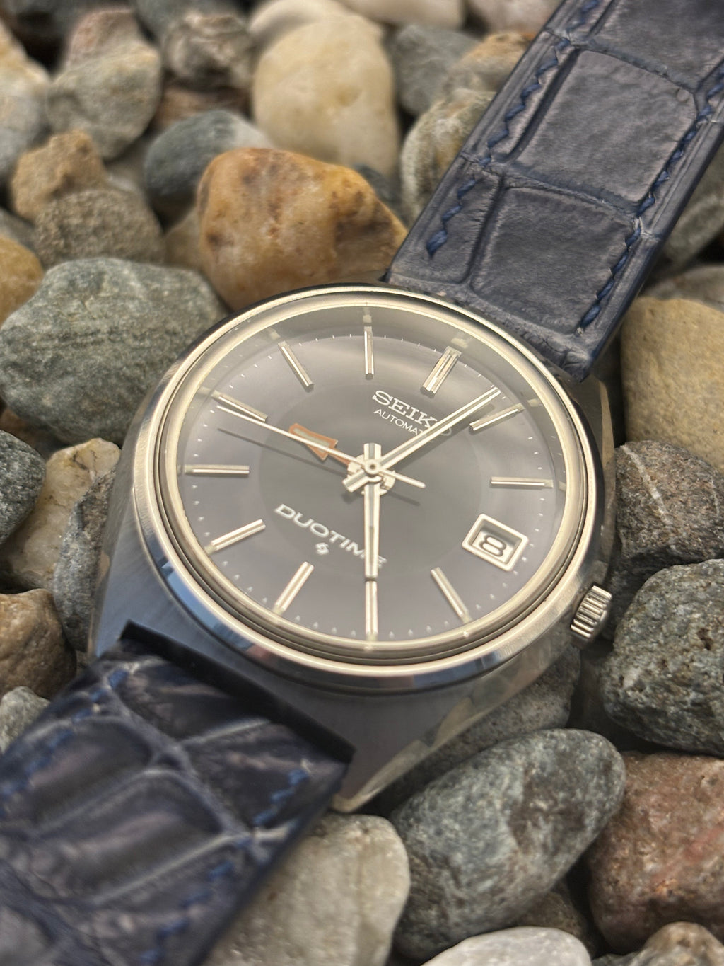 1972 RARE Seiko Duo Time Blue DIal Automatic Dual Time Zone