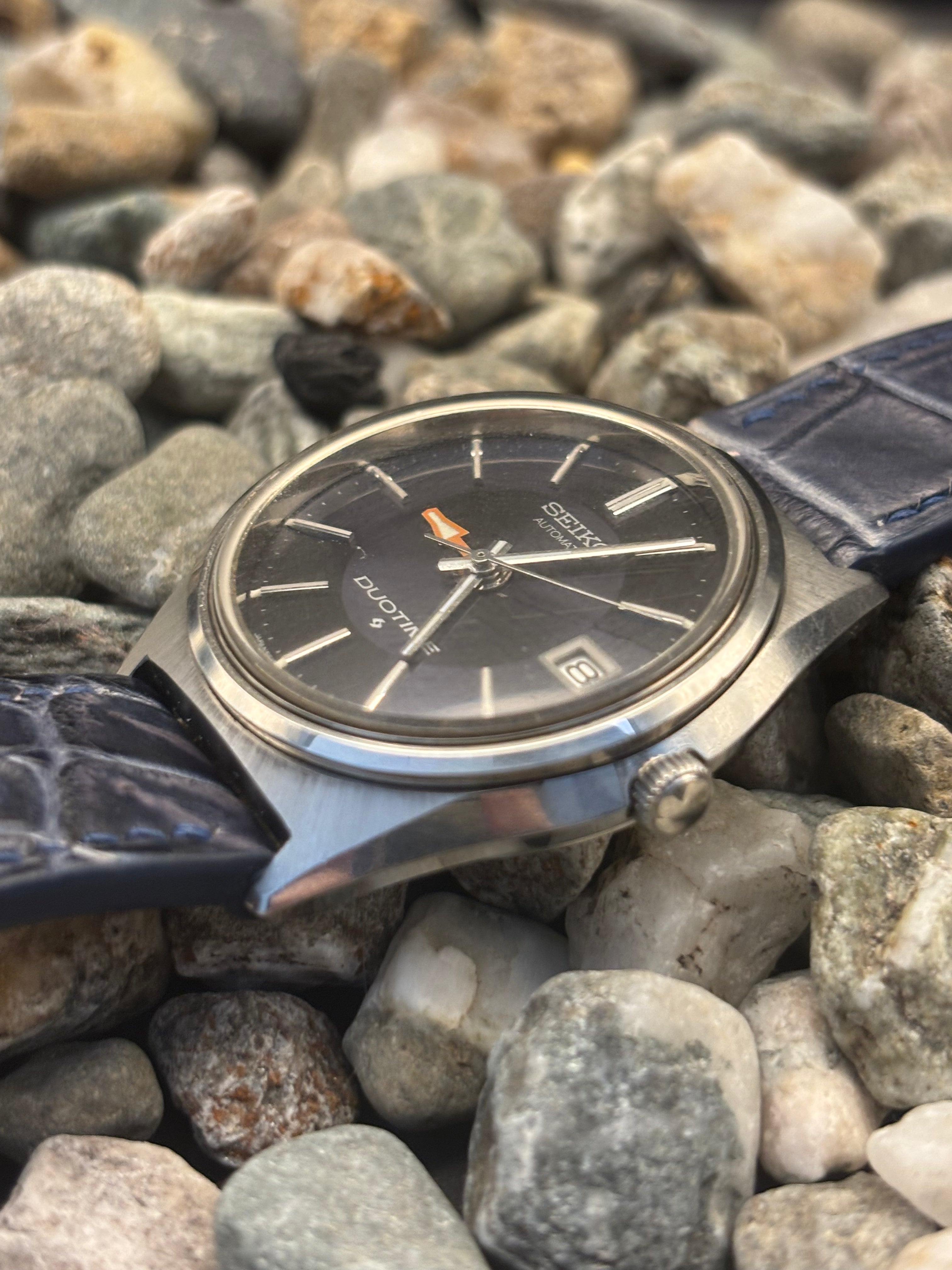1972 RARE Seiko Duo Time Blue DIal Automatic Dual Time Zone
