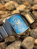 1990s Orient Vivayou Watch Turquoise dial