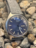 1970 Seiko Actus Amethyst Purple Dial Watch Automatic