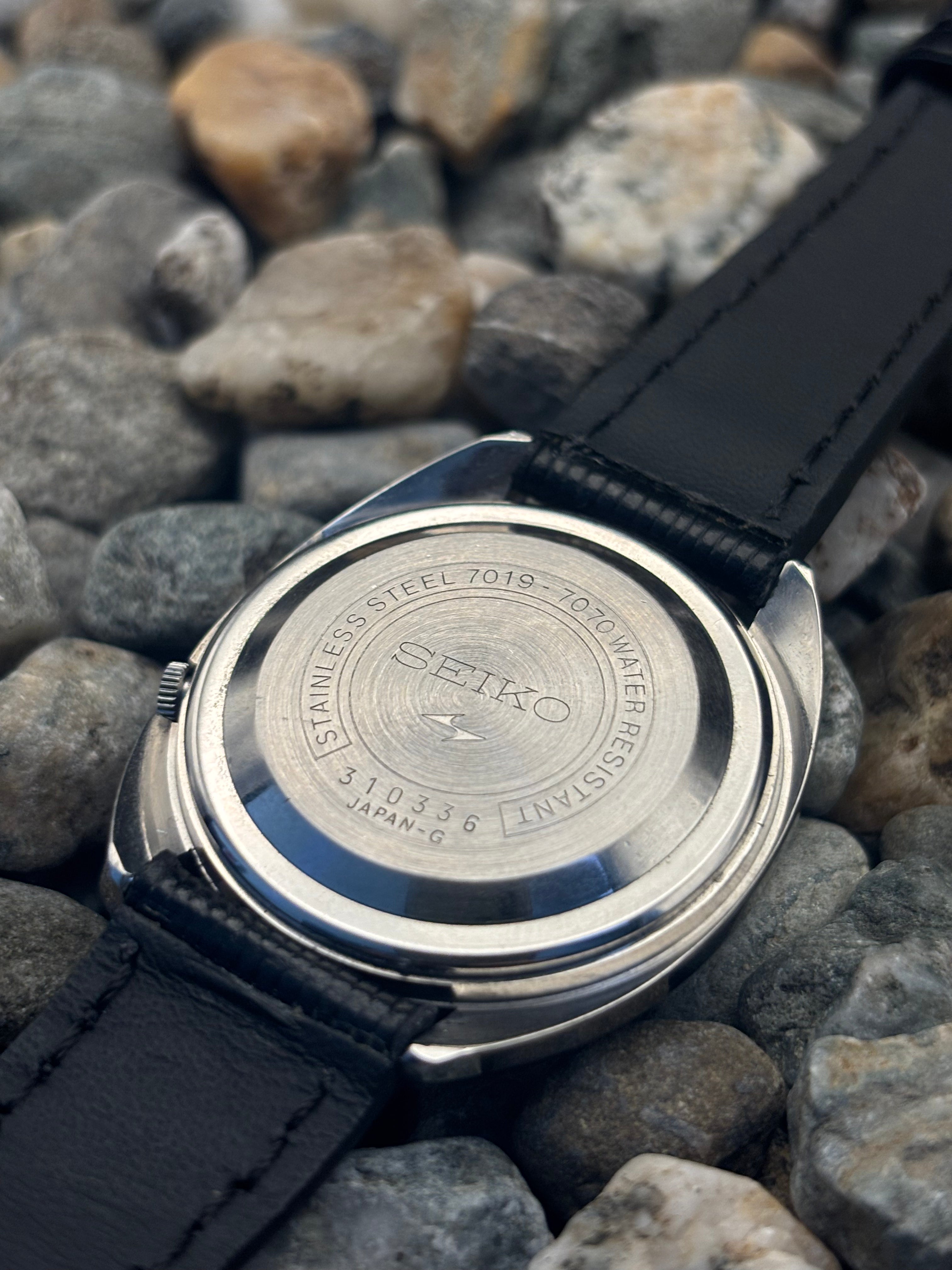 1973 Seiko 5 Actus Aged Gilt Patina Indices Automatic