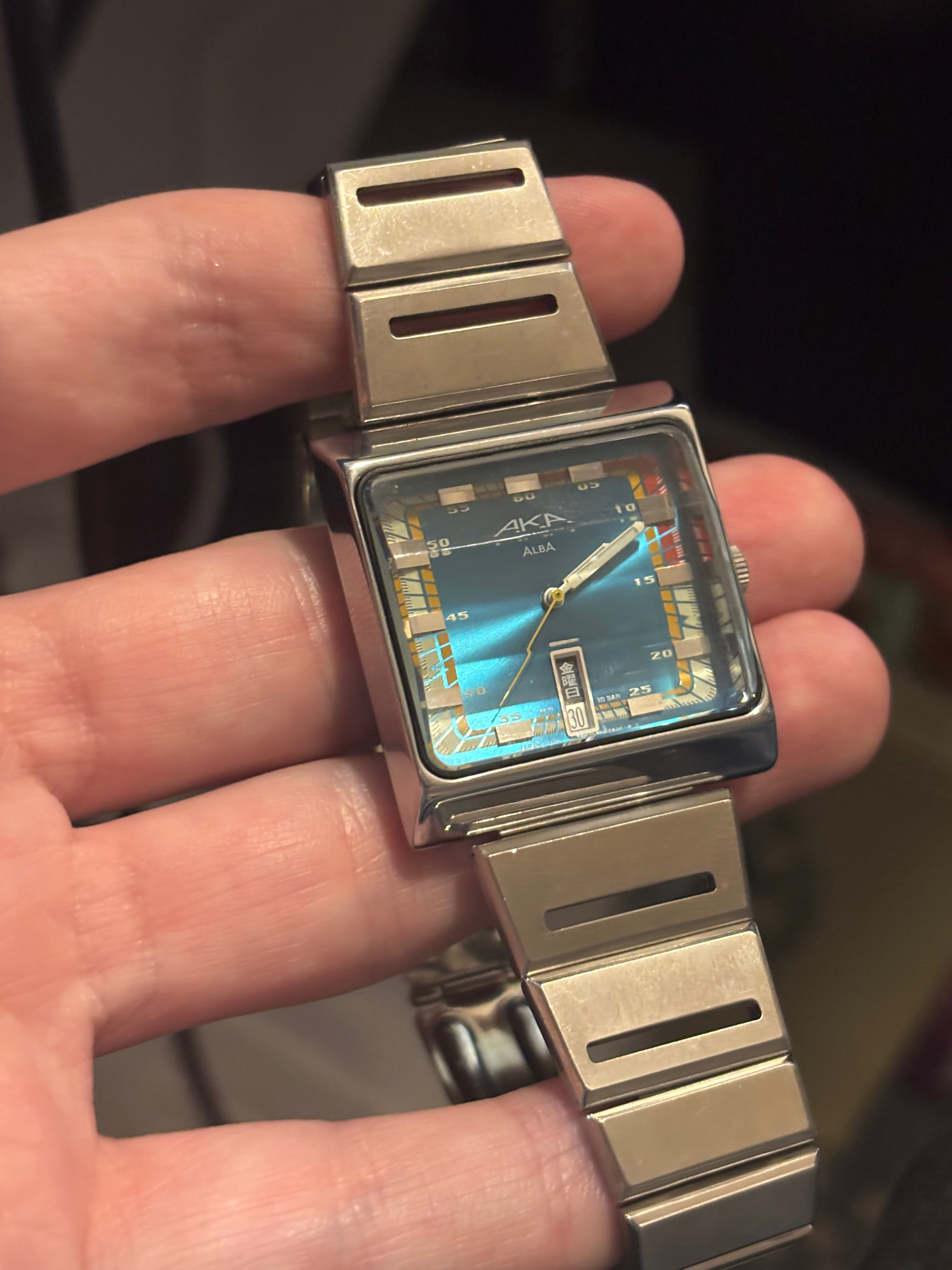 1996 Seiko Alba AKA Teal Dial Watch