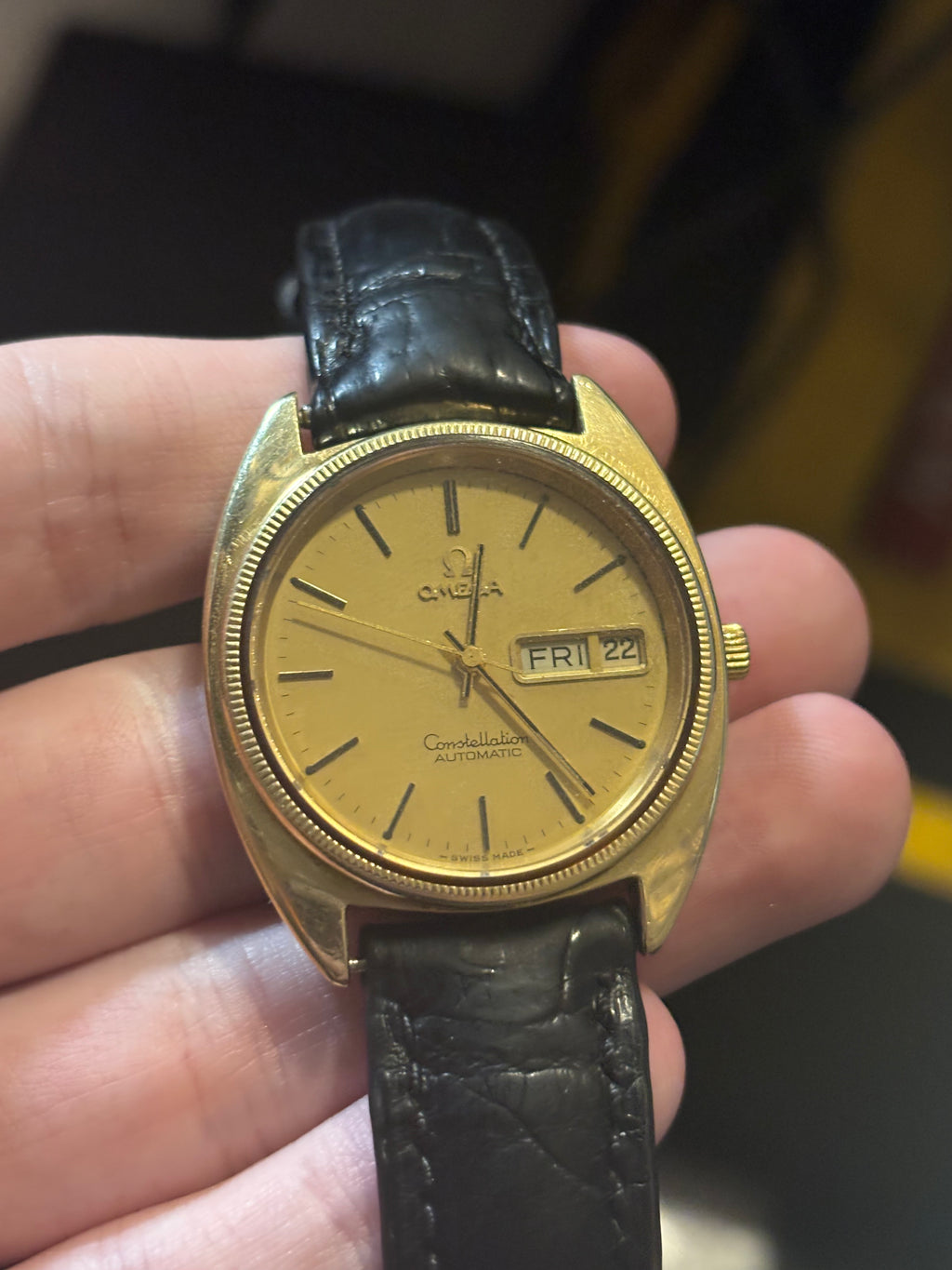 1978 OMEGA Constellation "C" 14K Gold Cap Automatic Watch