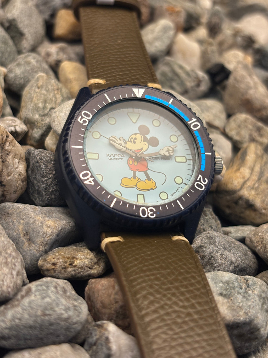 1980s Kappa Quartz Mickey Mouse Watch By Samsung