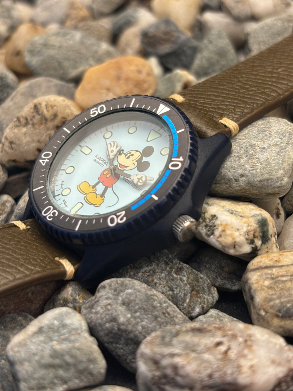 1980s Kappa Quartz Mickey Mouse Watch By Samsung