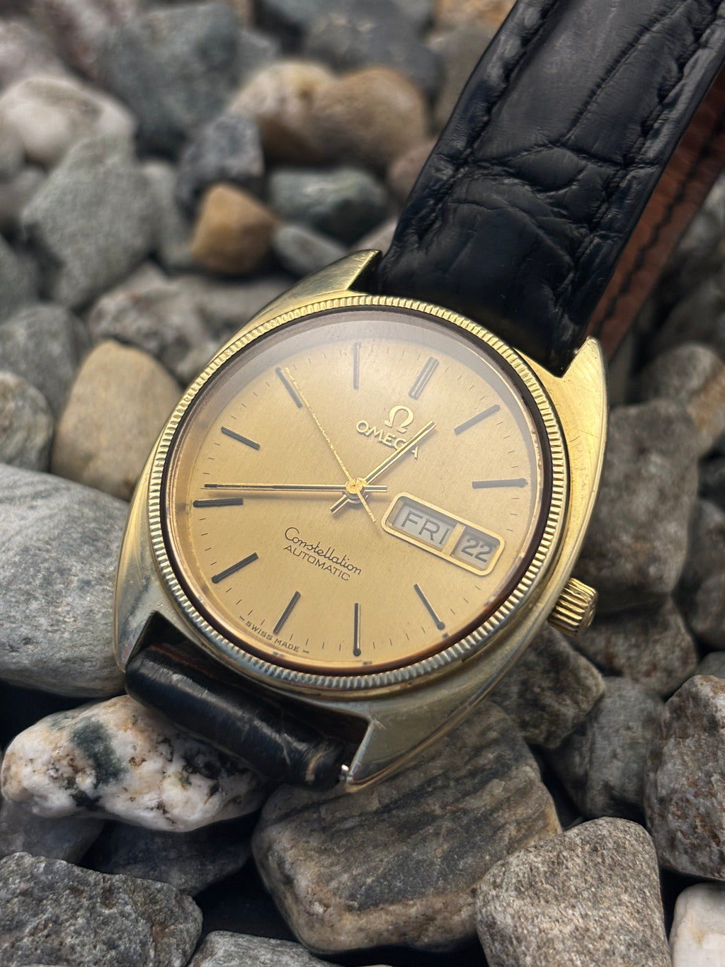 1978 OMEGA Constellation "C" 14K Gold Cap Automatic Watch