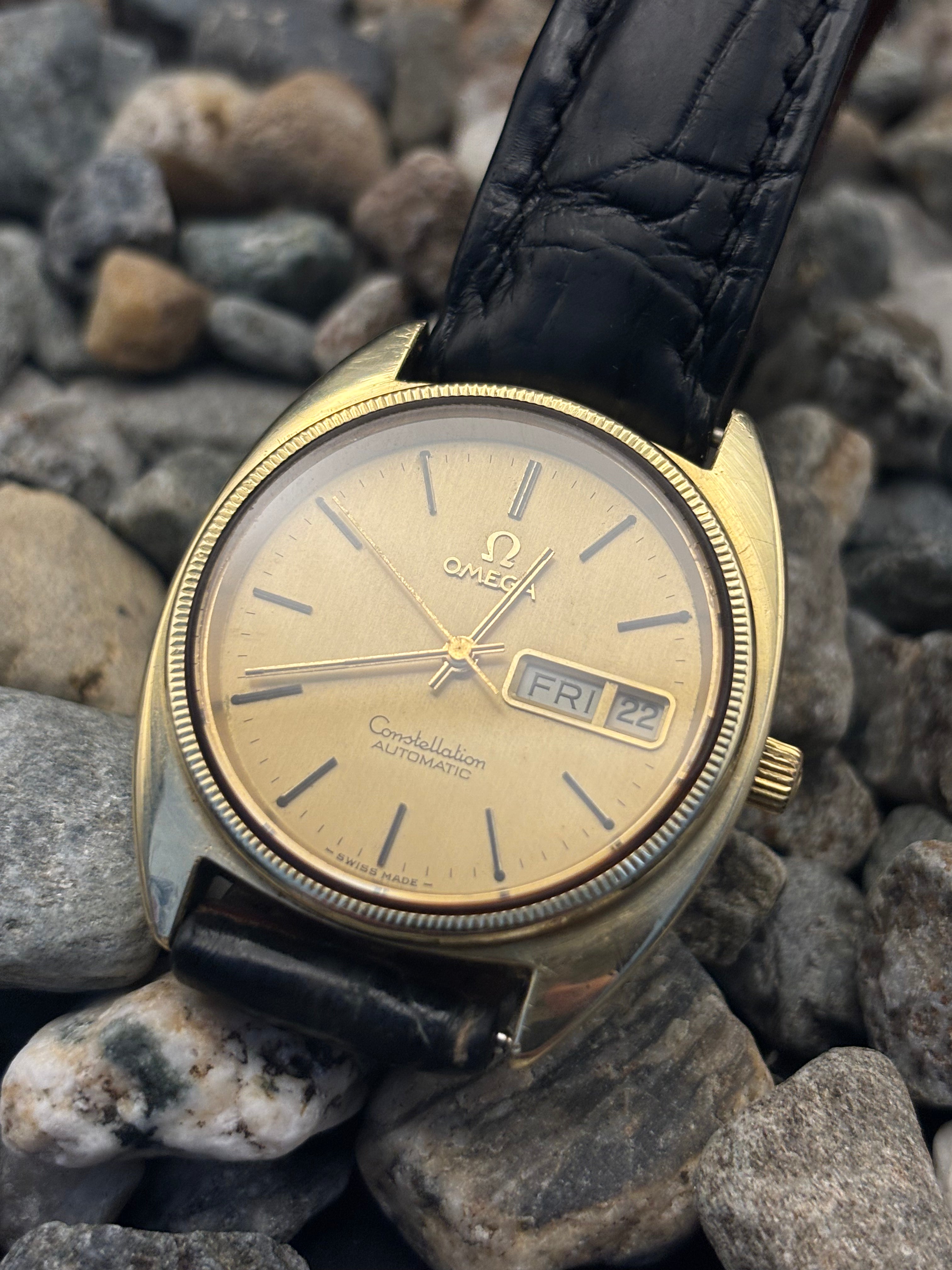 1978 OMEGA Constellation "C" 14K Gold Cap Automatic Watch