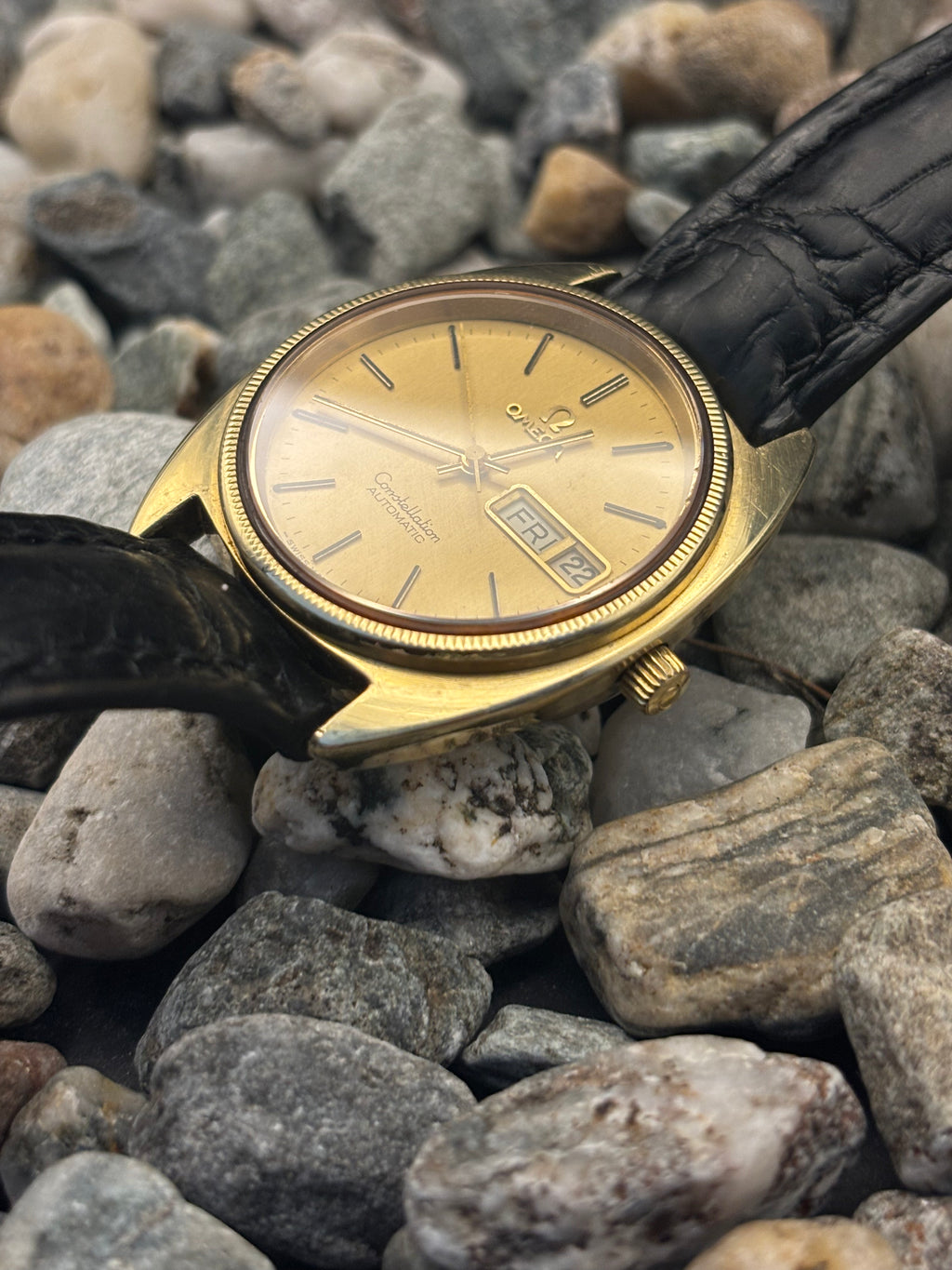 1978 OMEGA Constellation "C" 14K Gold Cap Automatic Watch
