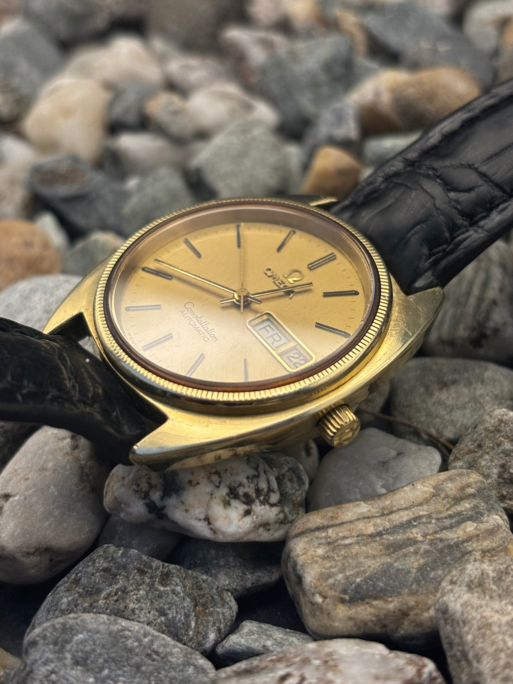 1978 OMEGA Constellation "C" 14K Gold Cap Automatic Watch