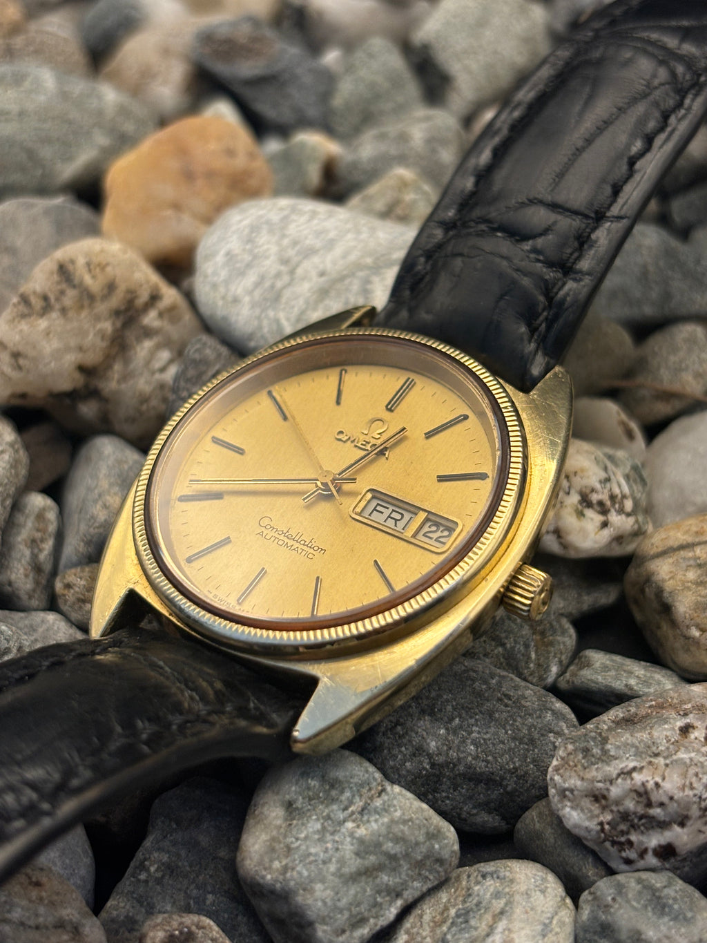 1978 OMEGA Constellation "C" 14K Gold Cap Automatic Watch