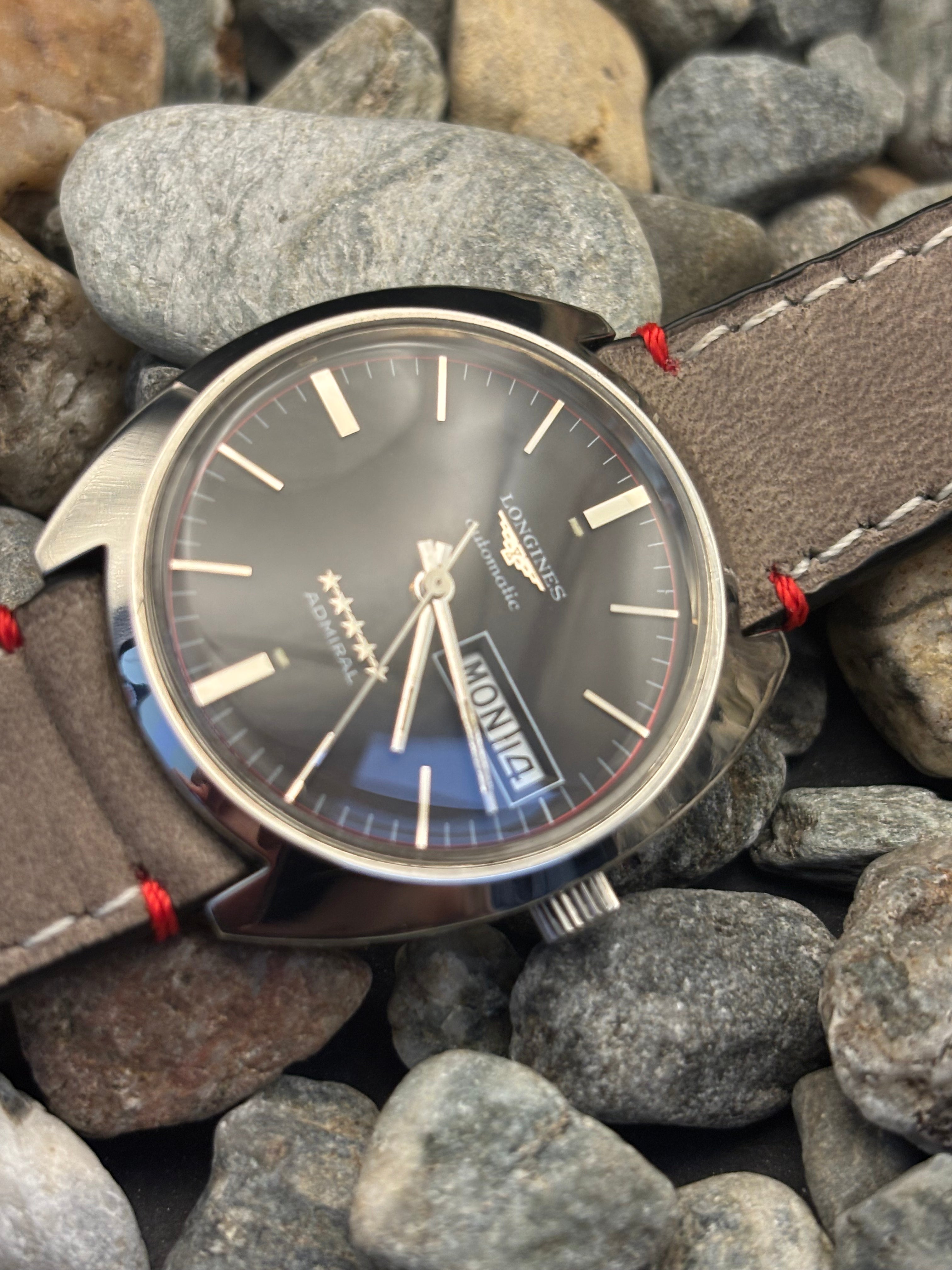 1960s Longines Admiral RARE Smokey Taupe Dial Swiss-Made Automatic Watch