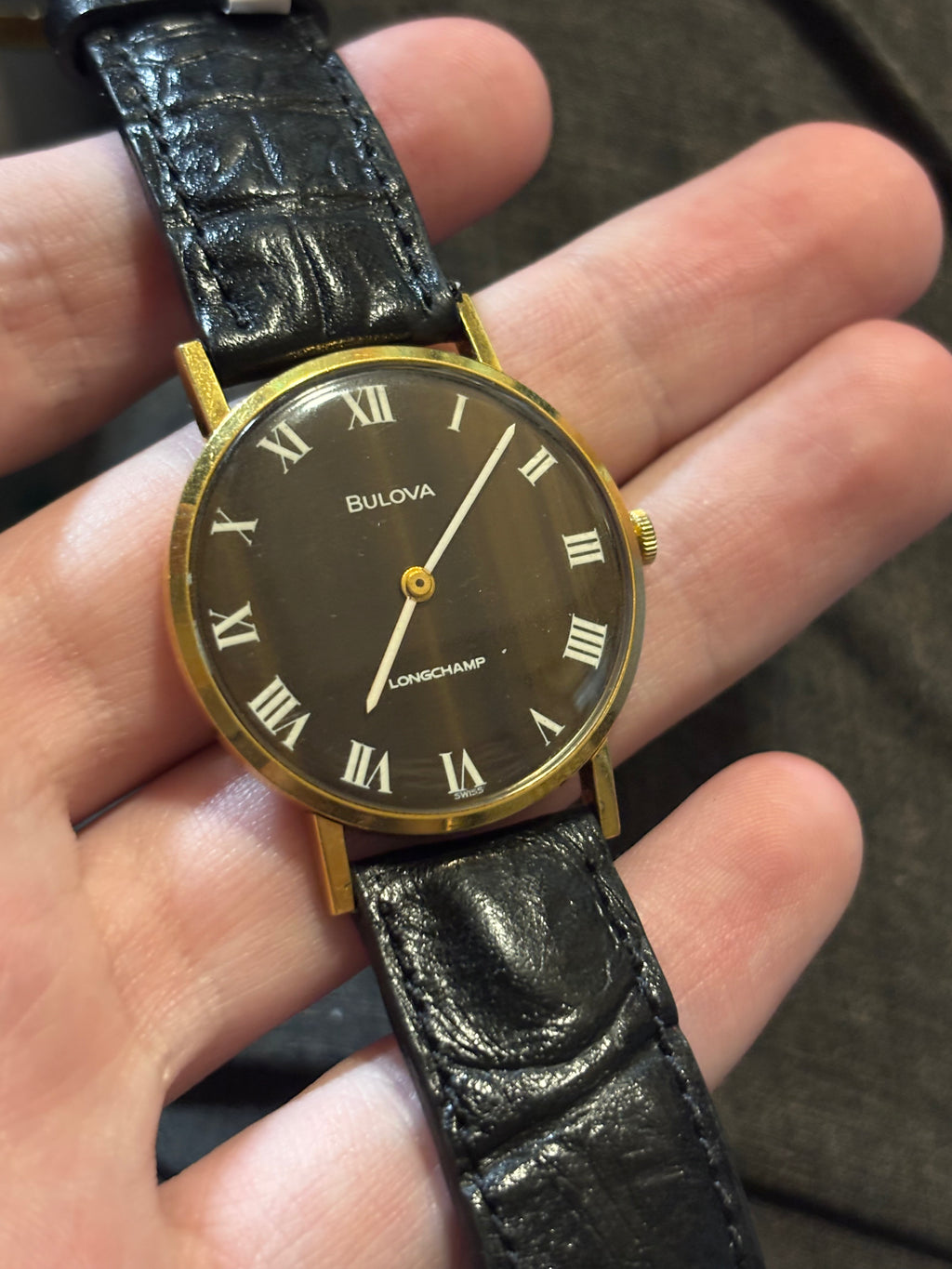 1973 Bulova Tiger's Eye Longchamp Watch