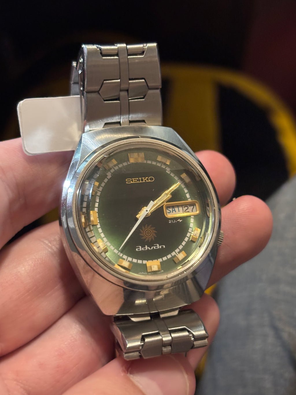 1973 Seiko Advan Green Dial Automatic Watch