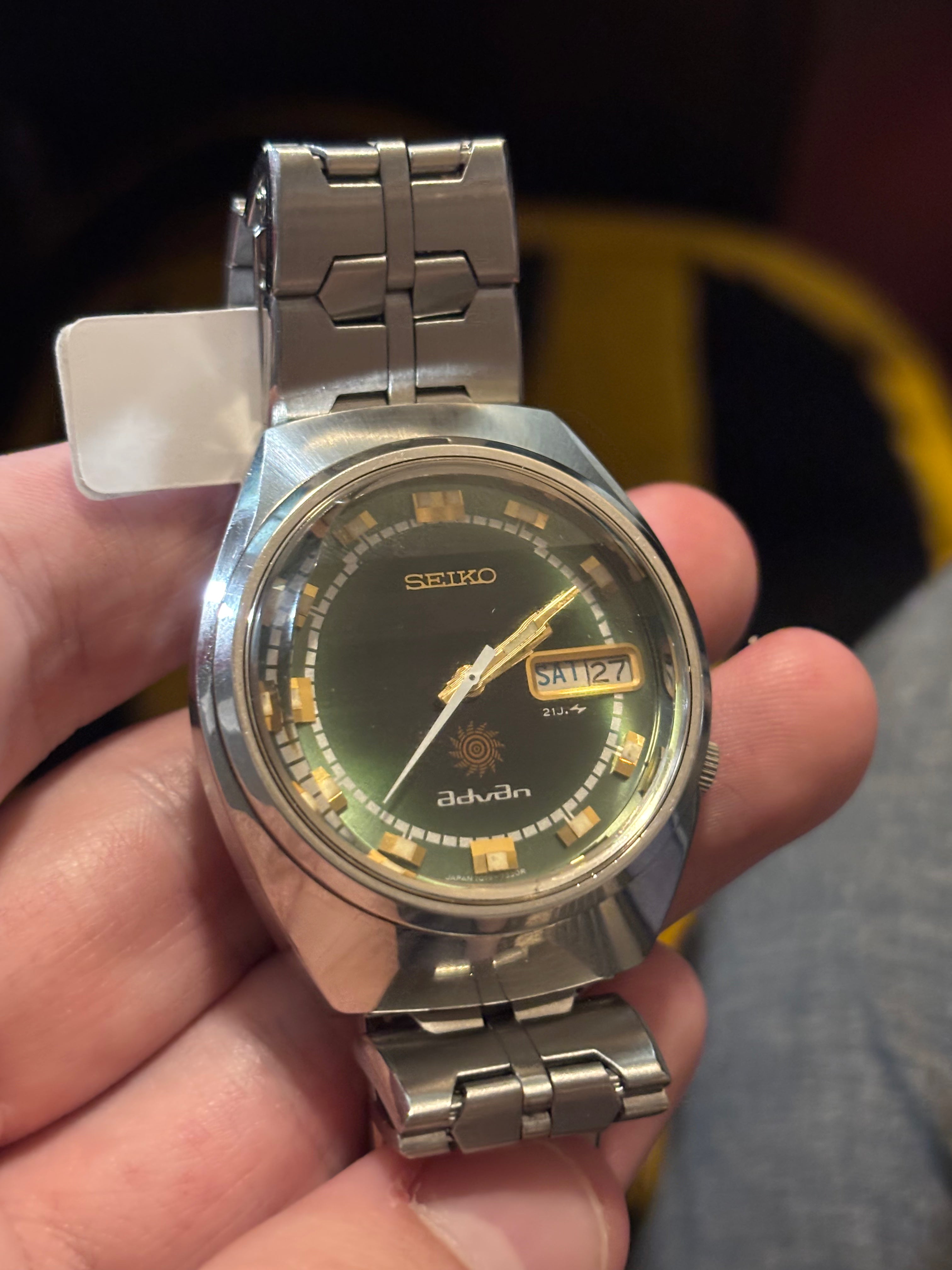 1973 Seiko Advan Green Dial Automatic Watch