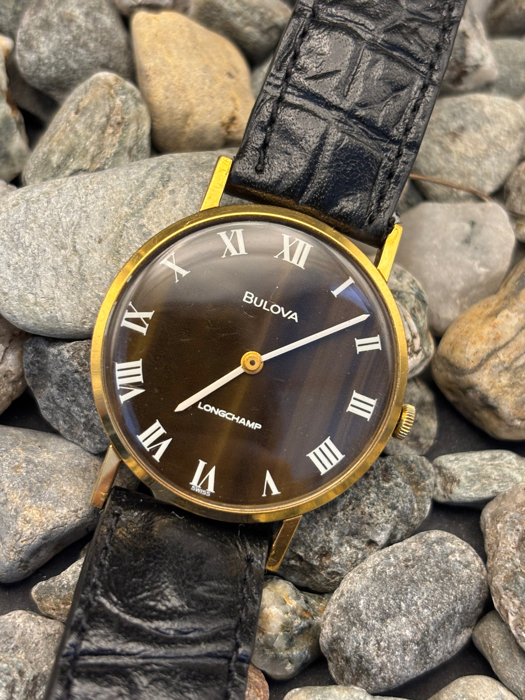 1973 Bulova Tiger's Eye Longchamp Watch