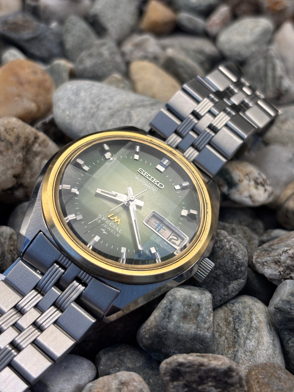 1973 Seiko Lord Matic Special Green Dial Automatic Watch