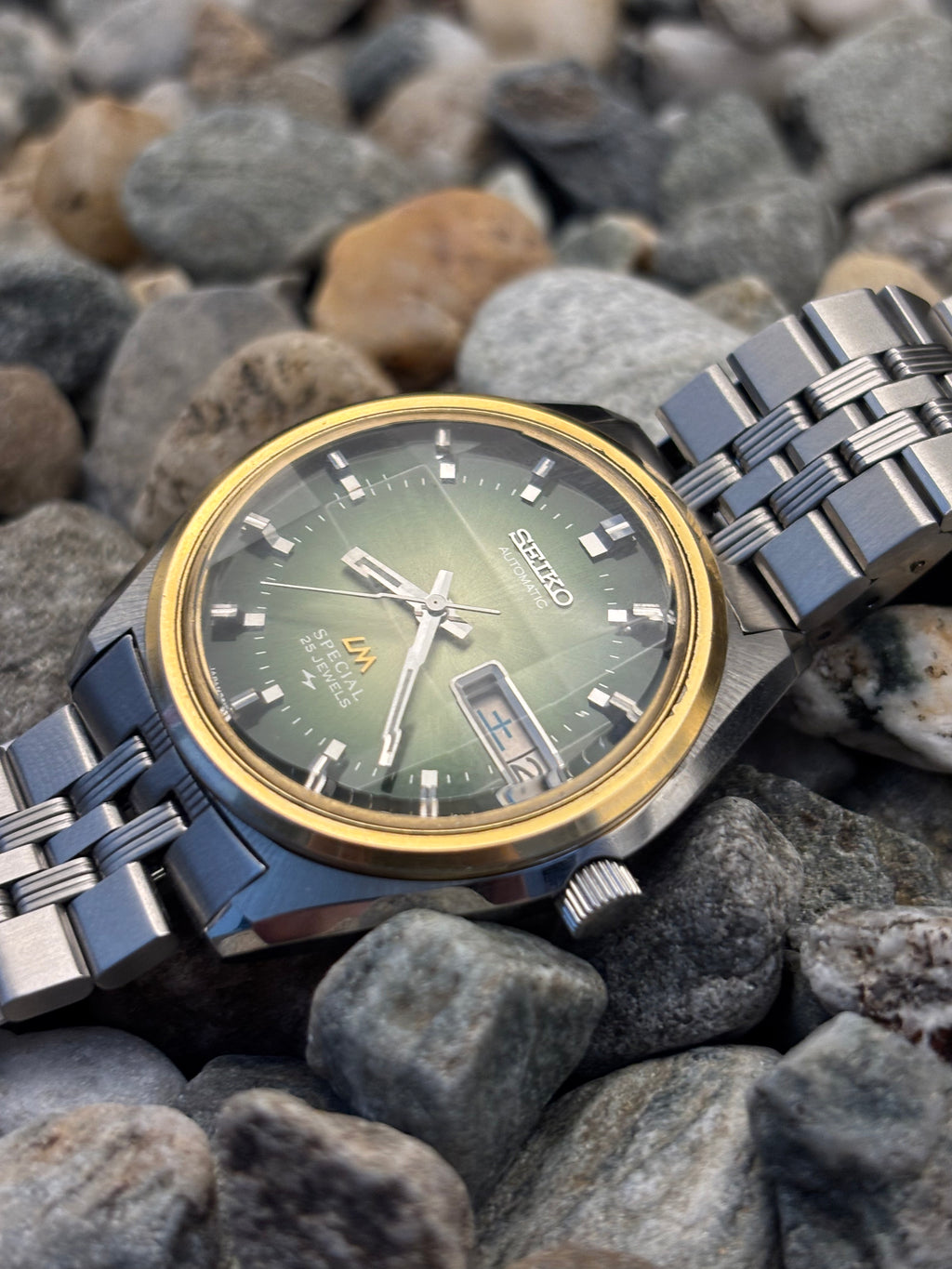 1973 Seiko Lord Matic Special Green Dial Automatic Watch