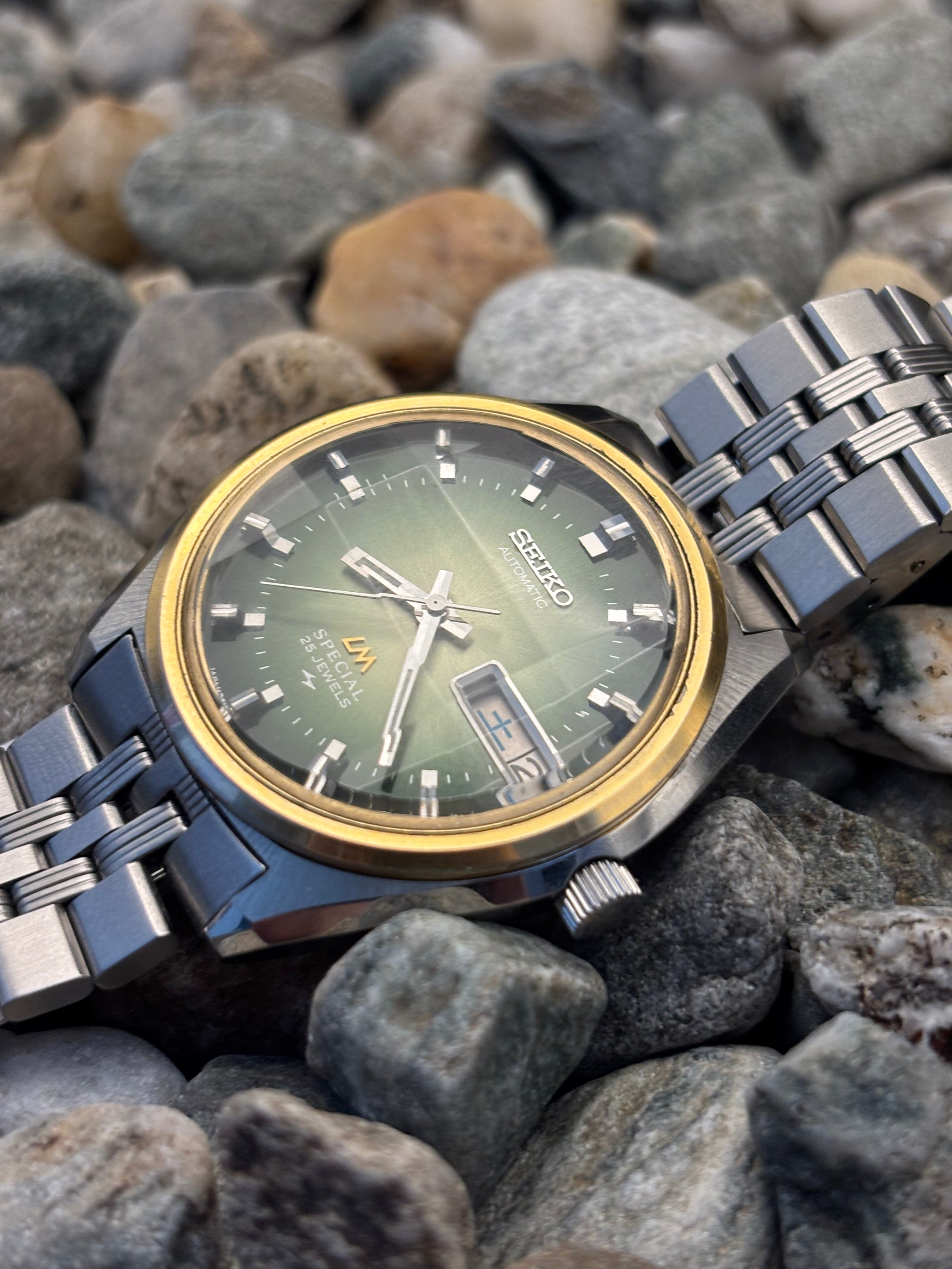 1973 Seiko Lord Matic Special Green Dial Automatic Watch