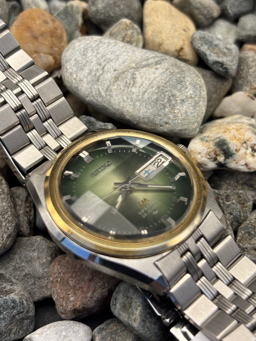 1973 Seiko Lord Matic Special Green Dial Automatic Watch