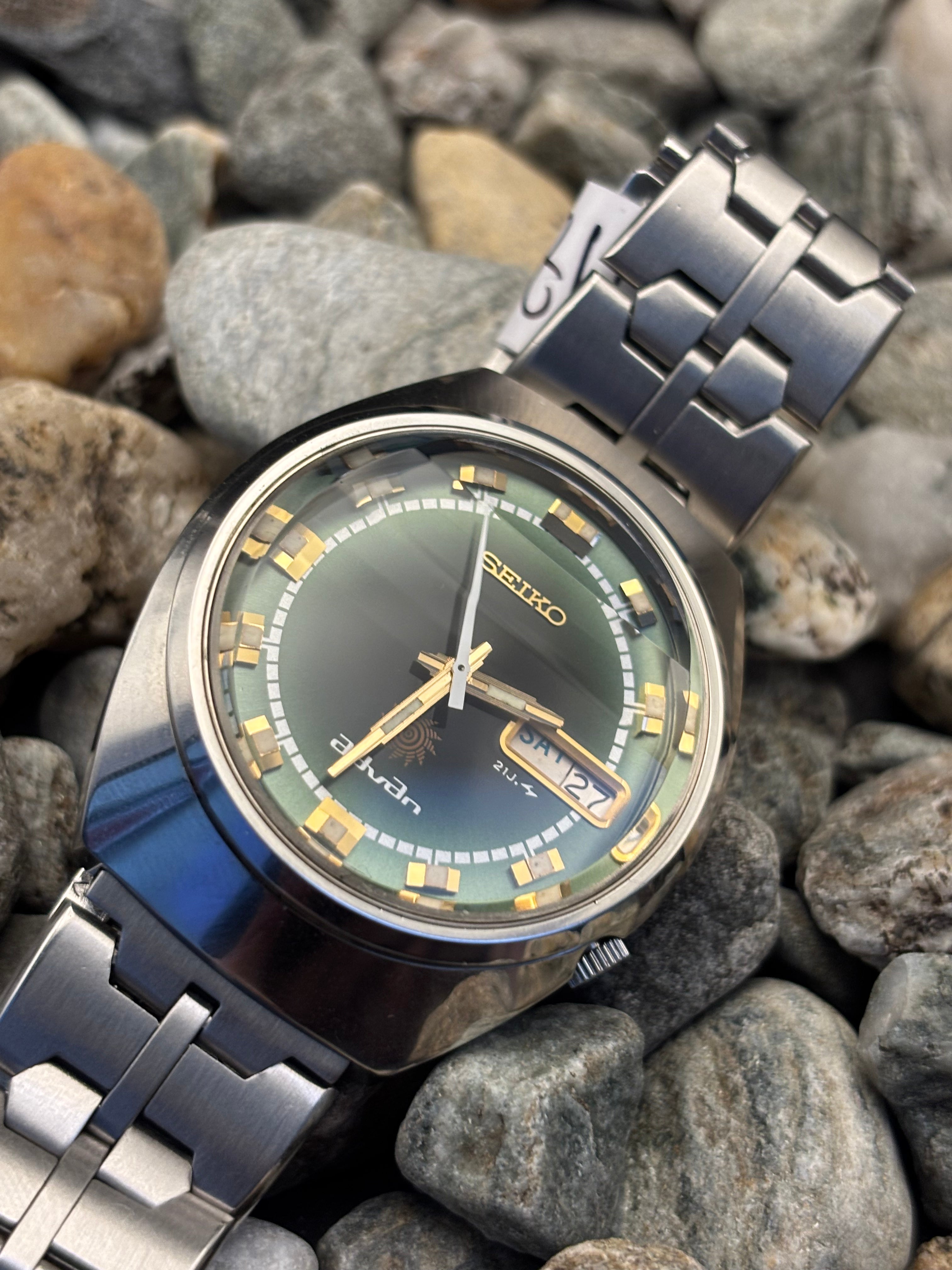 1973 Seiko Advan Green Dial Automatic Watch
