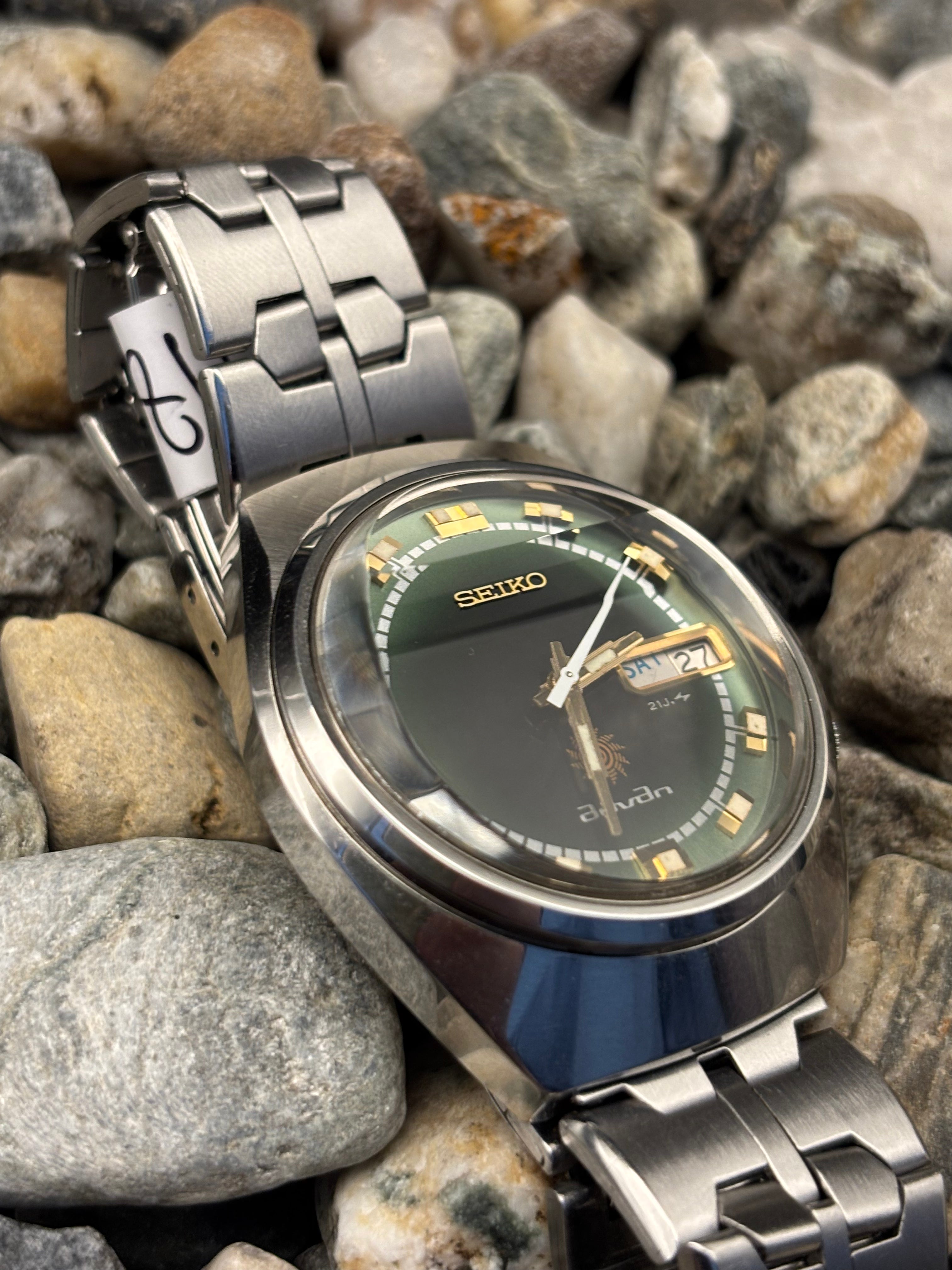1973 Seiko Advan Green Dial Automatic Watch