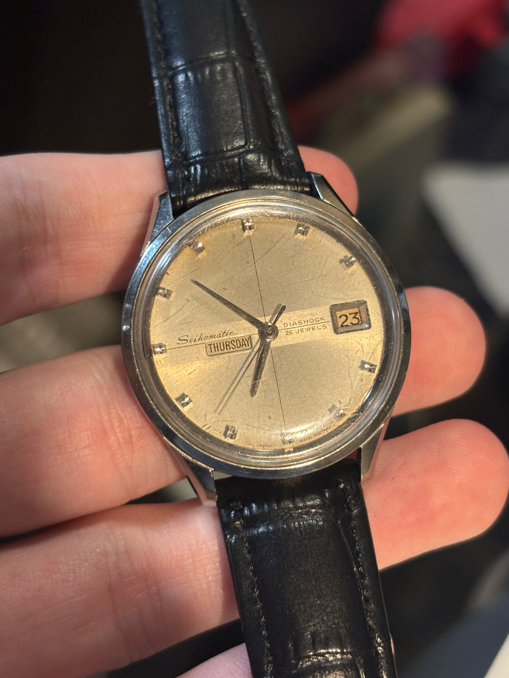 1965 Seikomatic Weekdater Automatic Watch