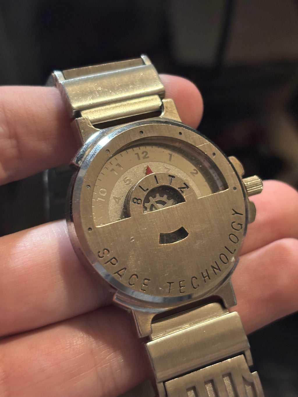 1990s Blitz Space Technology Jump Hour Watch