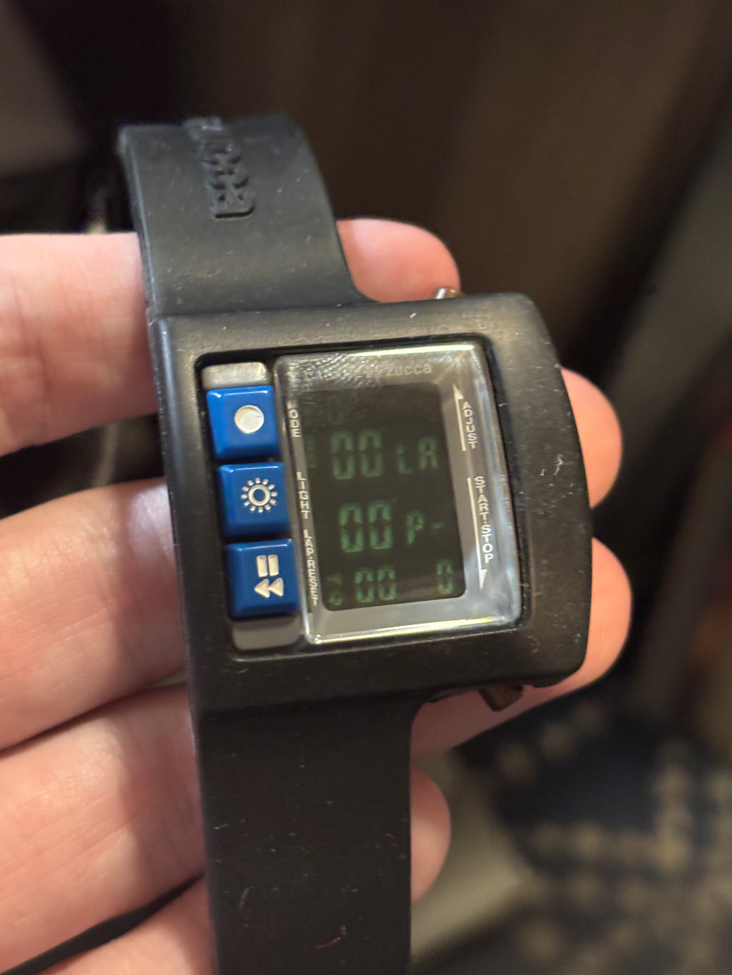1997 CABANE de ZUCCa "le chocolat" Digital Watch