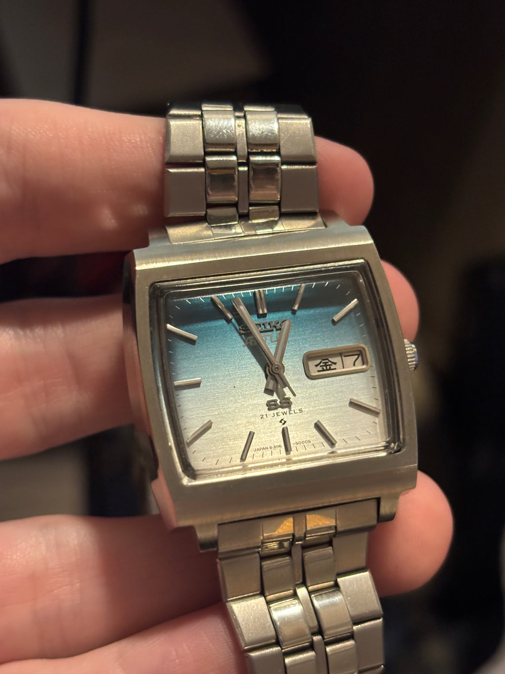 1977 Seiko Actus SS TV Weekdater Automatic Watch