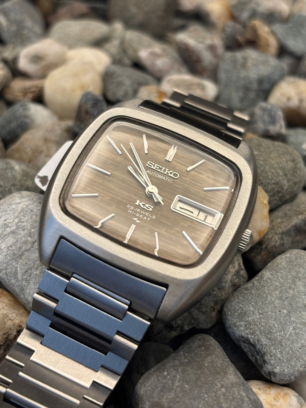 1972 King Seiko Hi-Beat TV Case Automatic Watch
