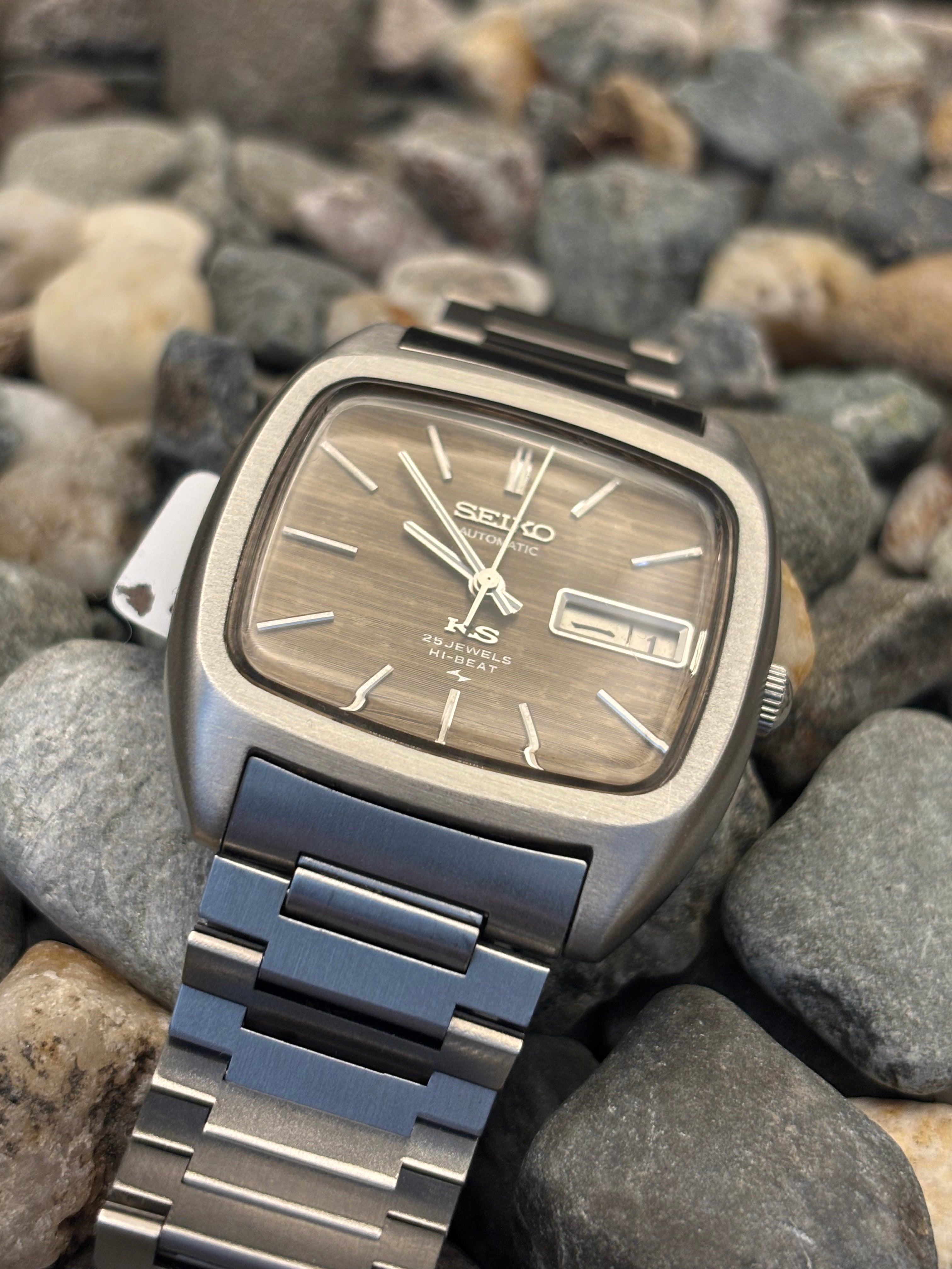 1972 King Seiko Hi-Beat TV Case Automatic Watch