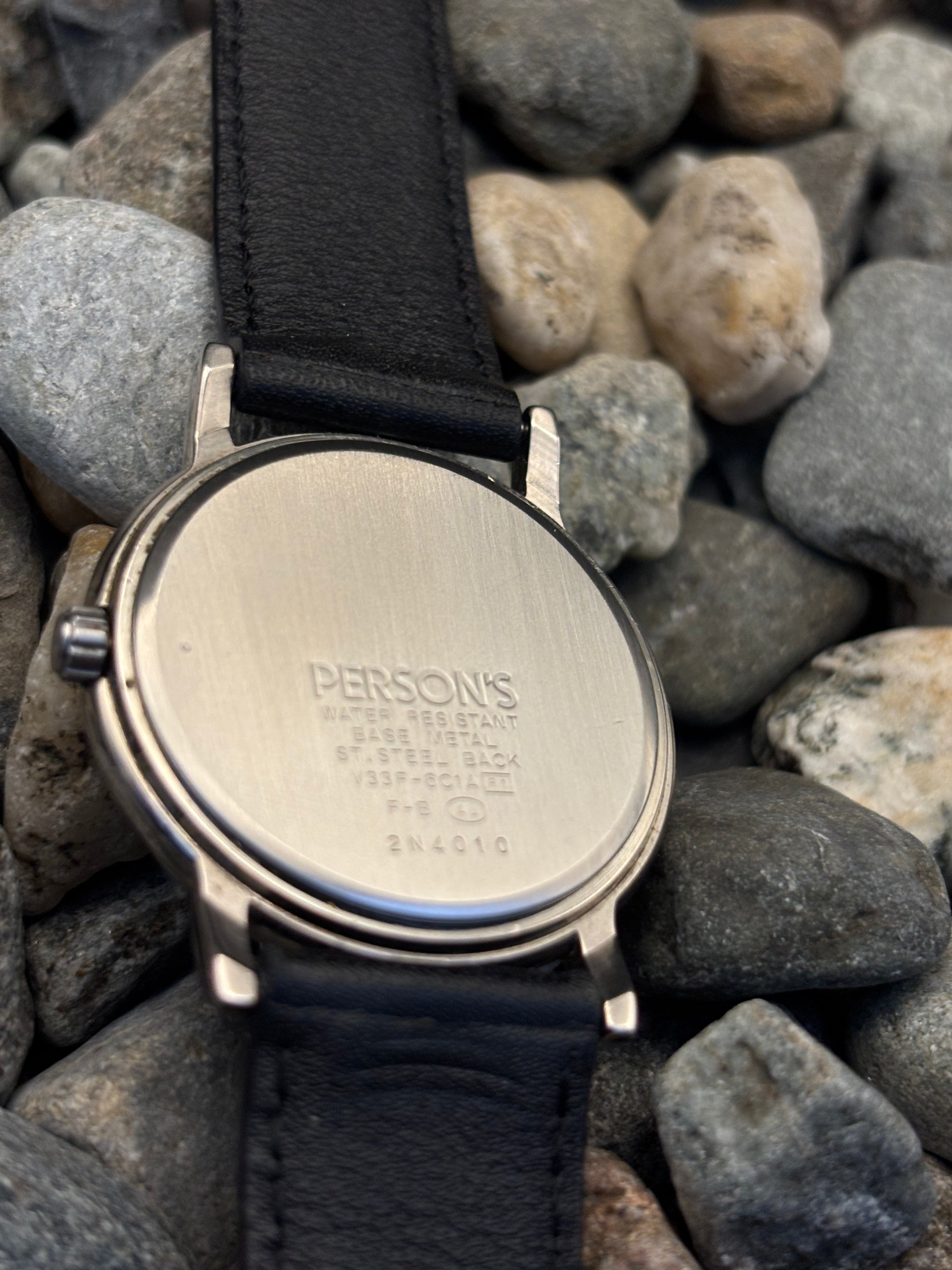 1992 Seiko Person's Triple Calender Sun and Moon Phase Watch