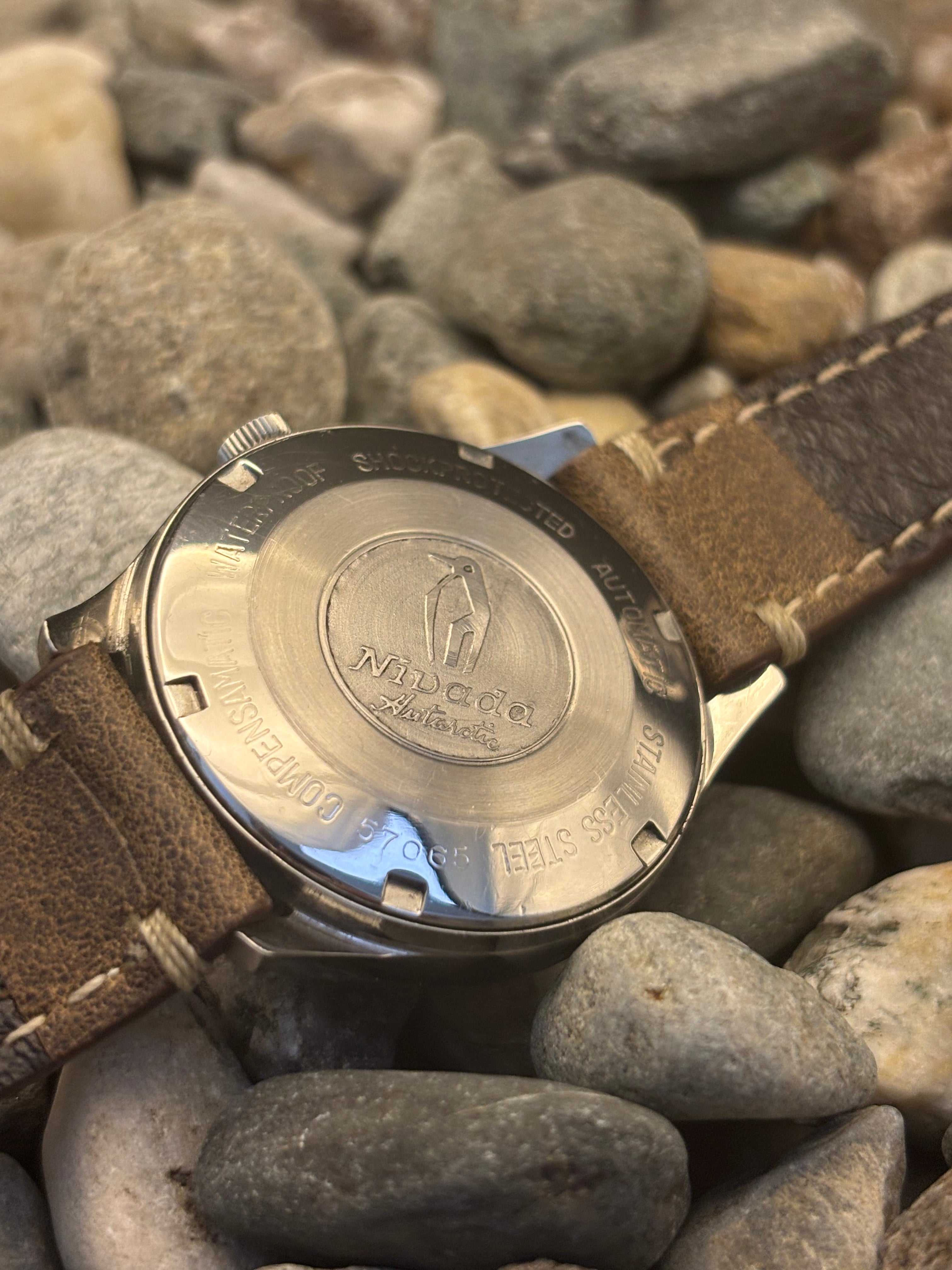 1970s Nivada Antarctic Day Date Automatic Watch