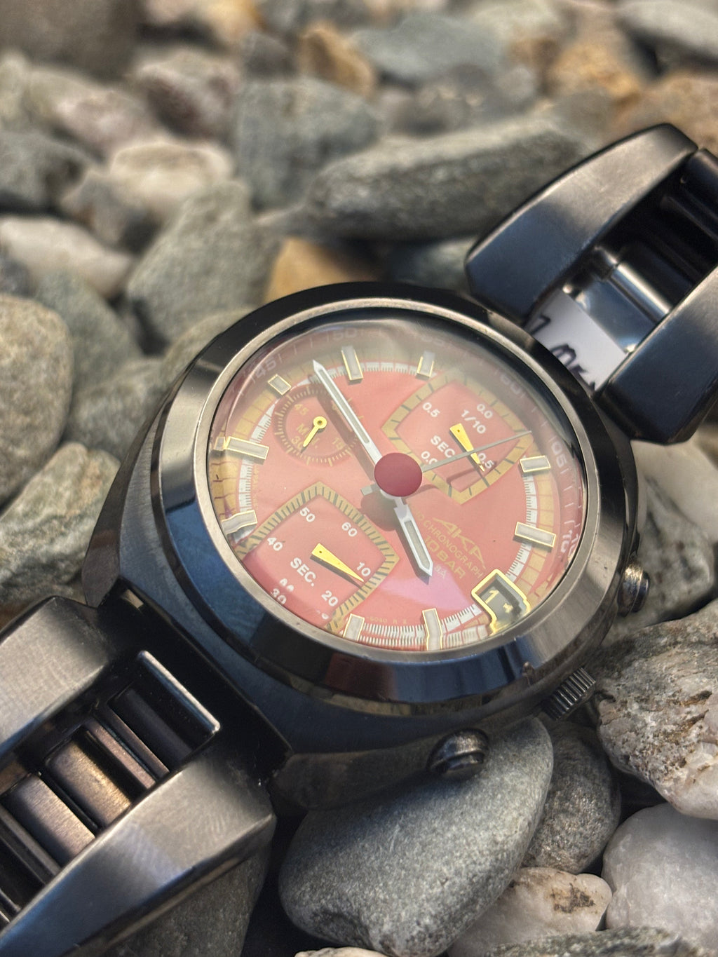 1996 Seiko Alba AKA Chronograph Red Dial Watch