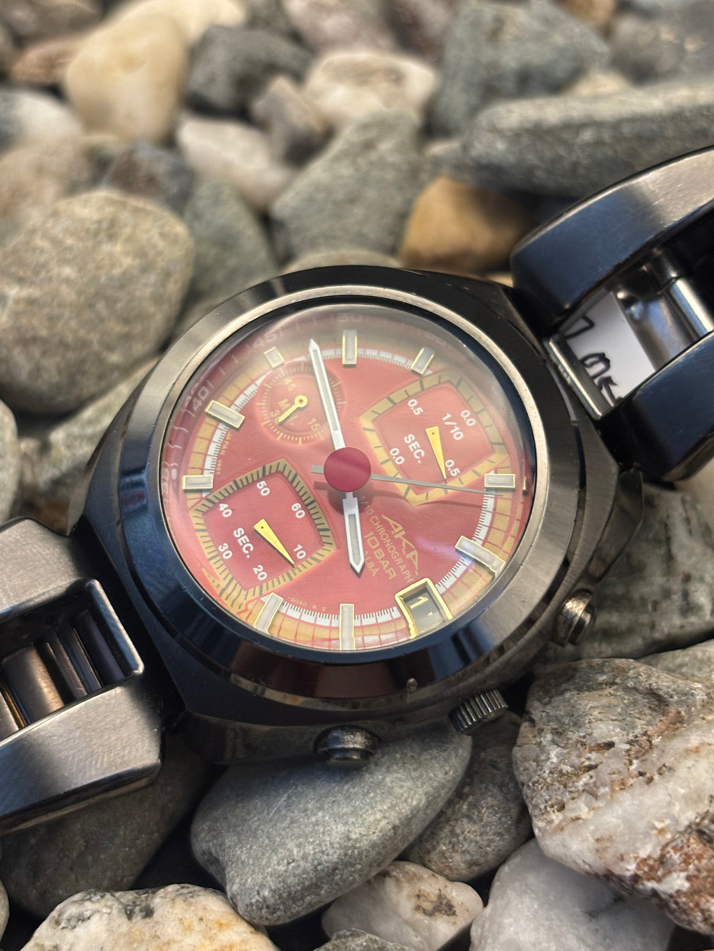 1996 Seiko Alba AKA Chronograph Red Dial Watch