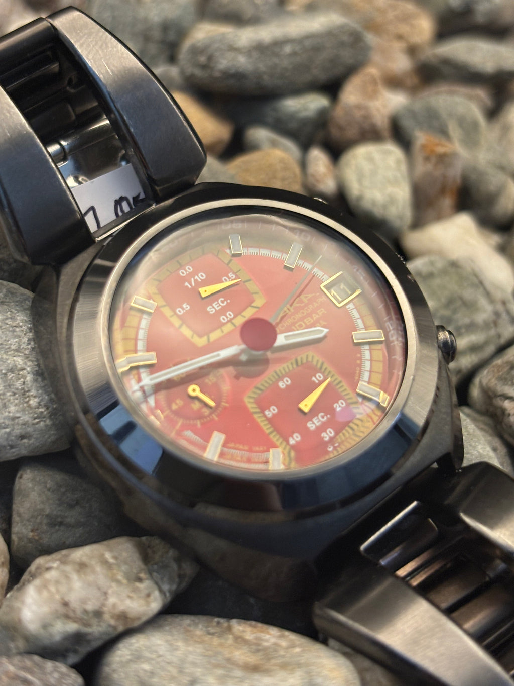 1996 Seiko Alba AKA Chronograph Red Dial Watch