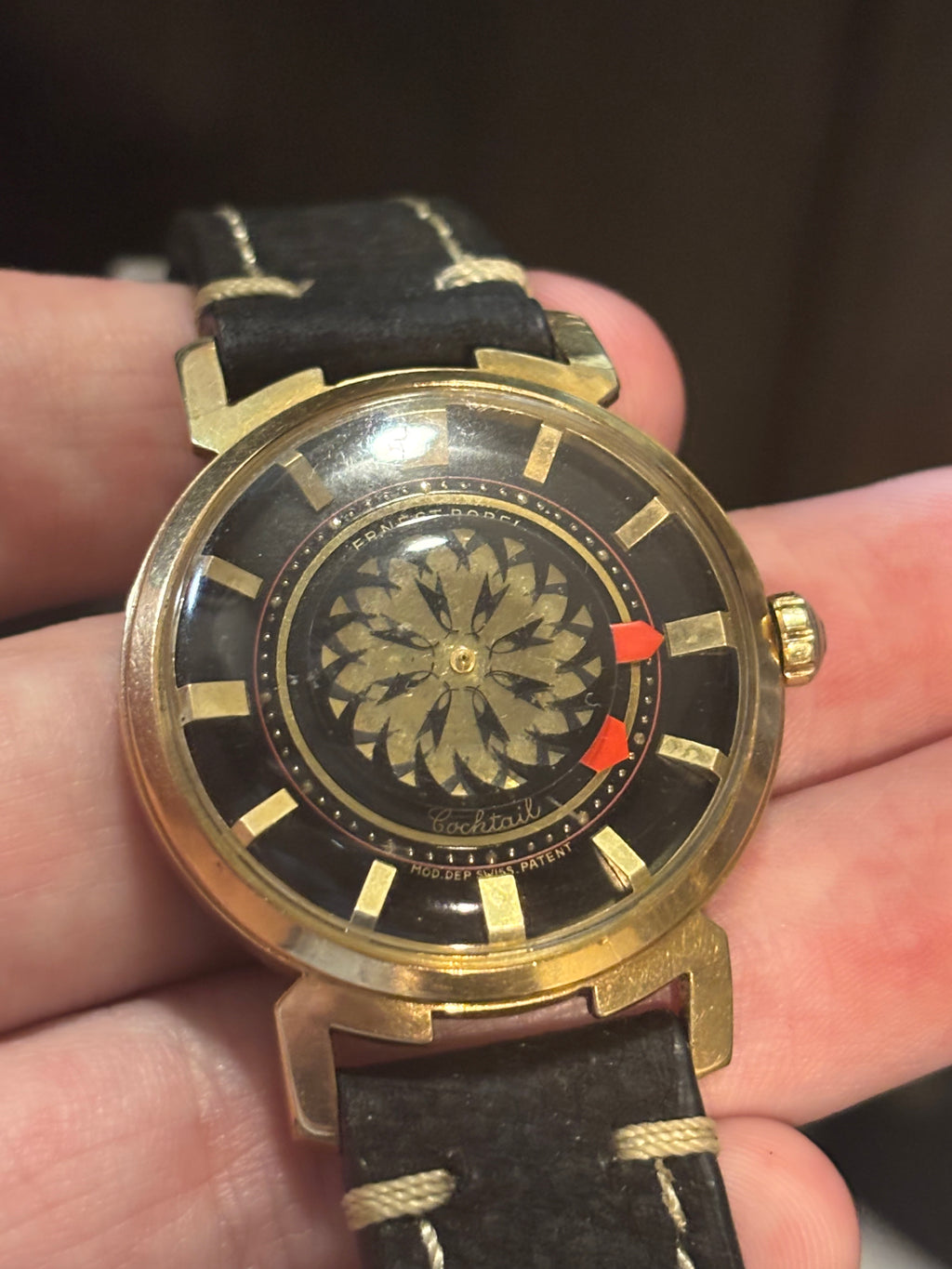 1960s Ernest Borel Cocktail Kaleidoscope Watch