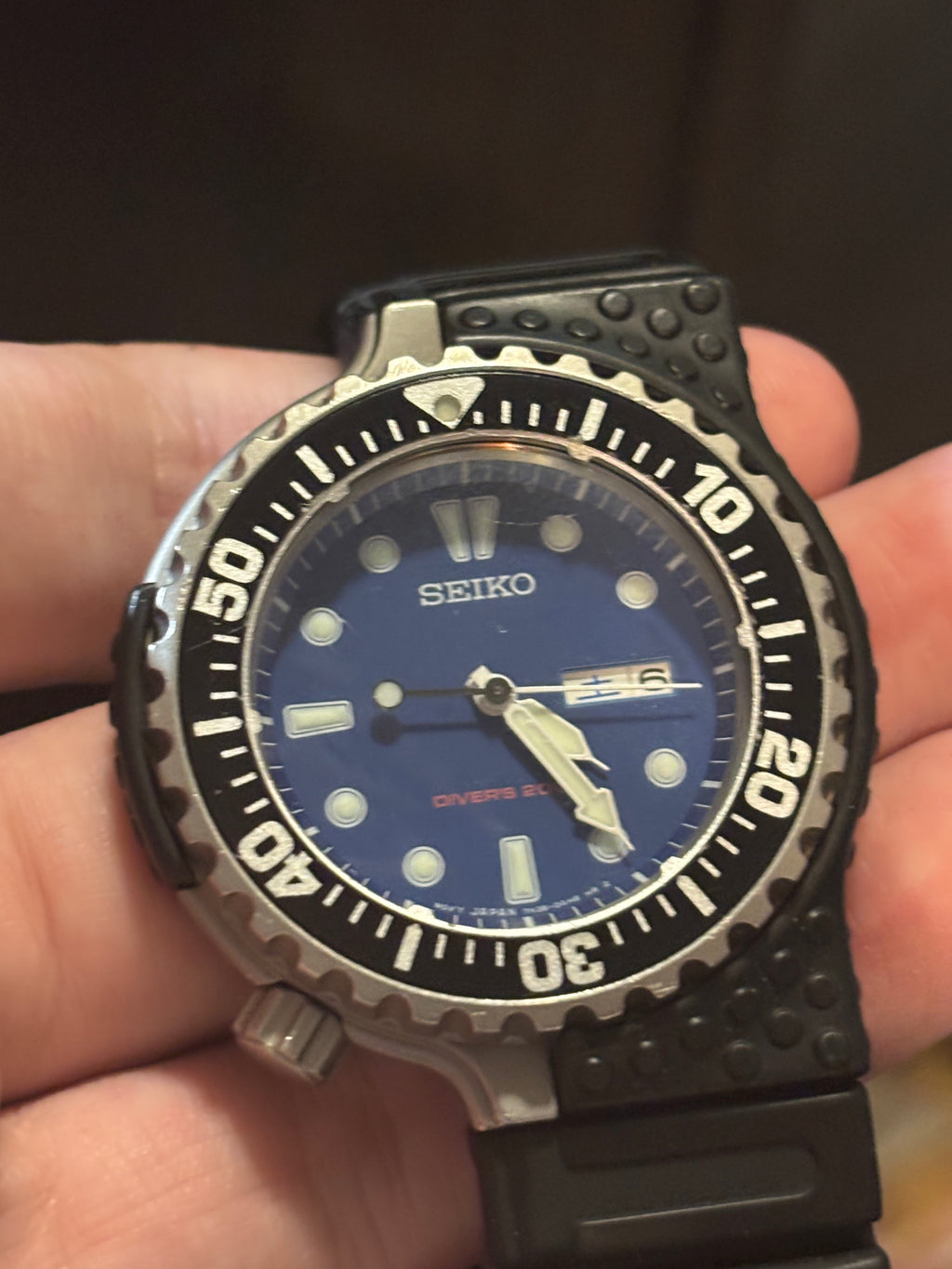 2017 Limited Edition Asymmetrical Seiko Prospex Air Diver 200m Giugiaro Design Watch