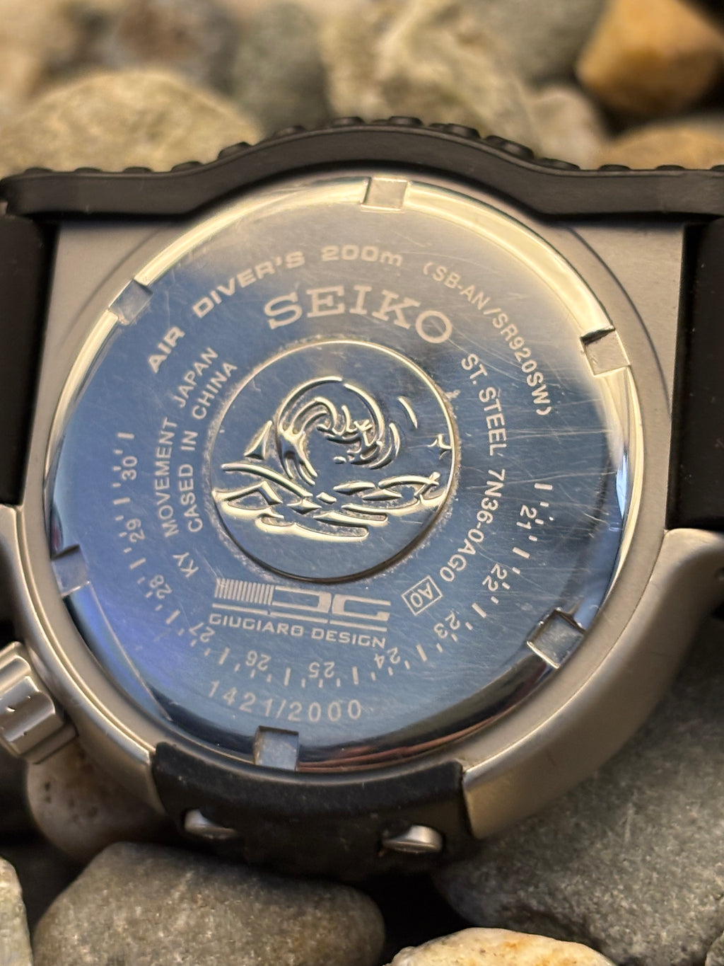 2017 Limited Edition Asymmetrical Seiko Prospex Air Diver 200m Giugiaro Design Watch