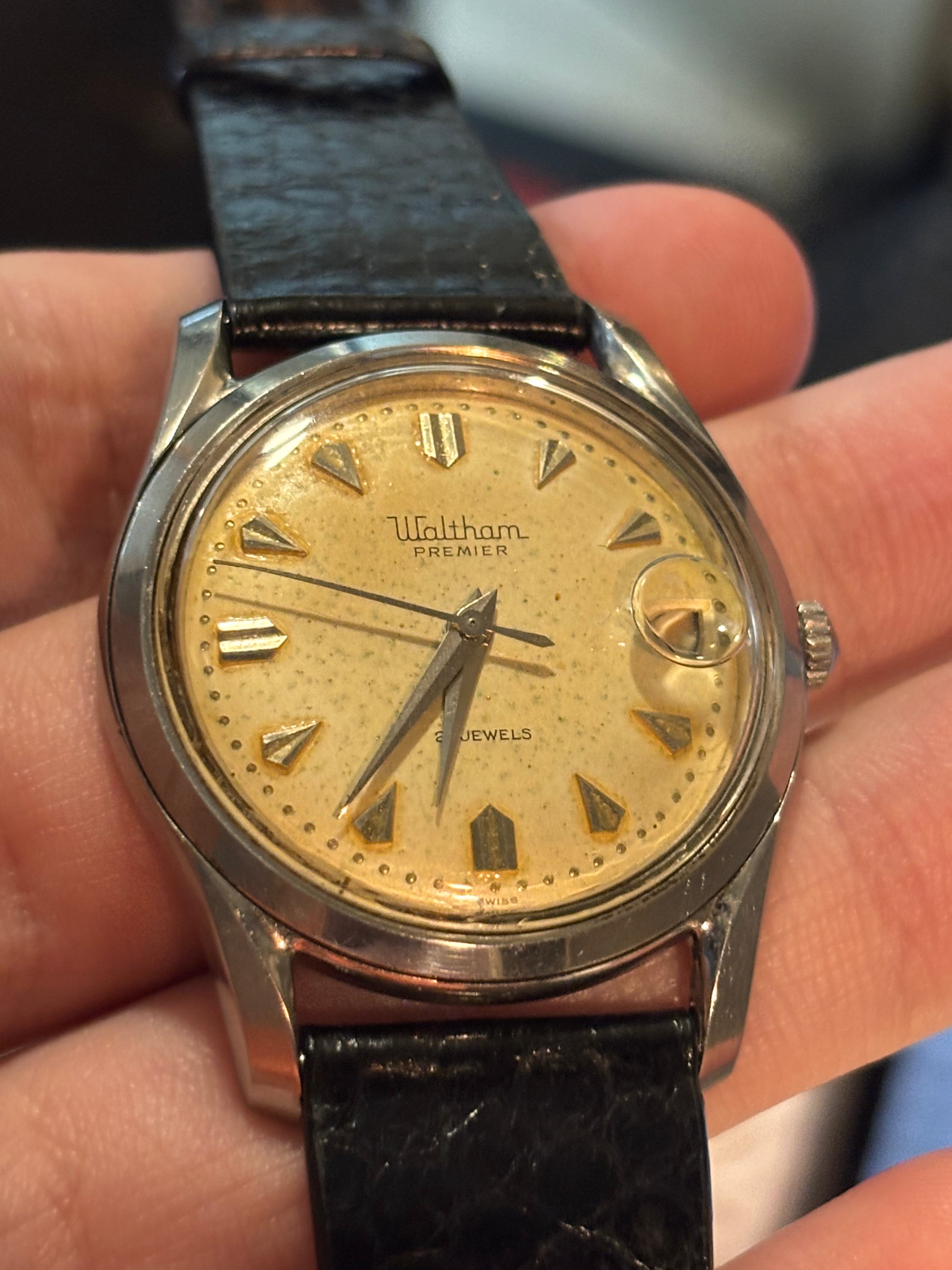 1950s Waltham Watch Company Premier Watch