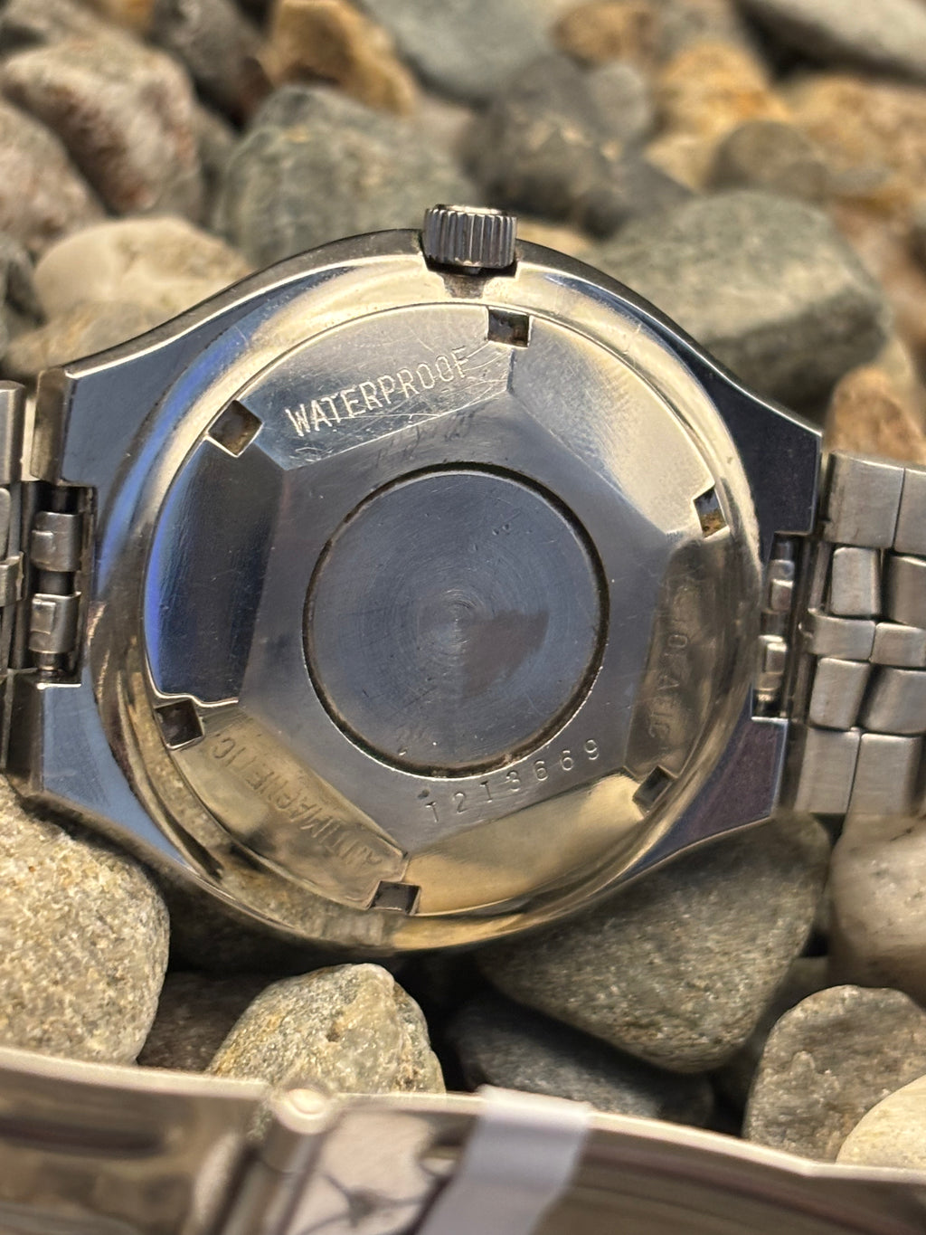 1970s Technos Kaiser Signal Emerald Green Dial Watch