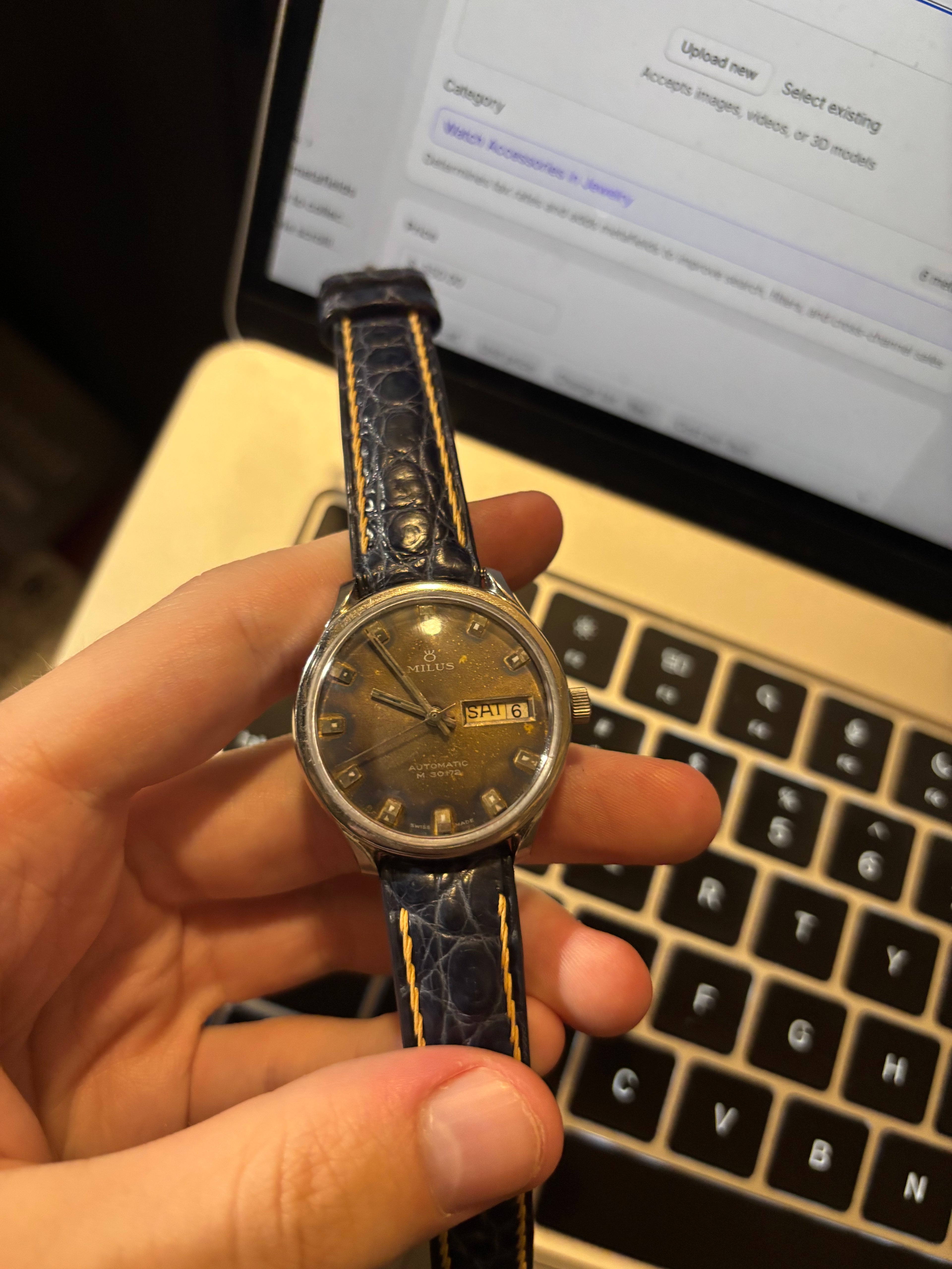 1970s Milus Swiss-made Petina Dial Automatic