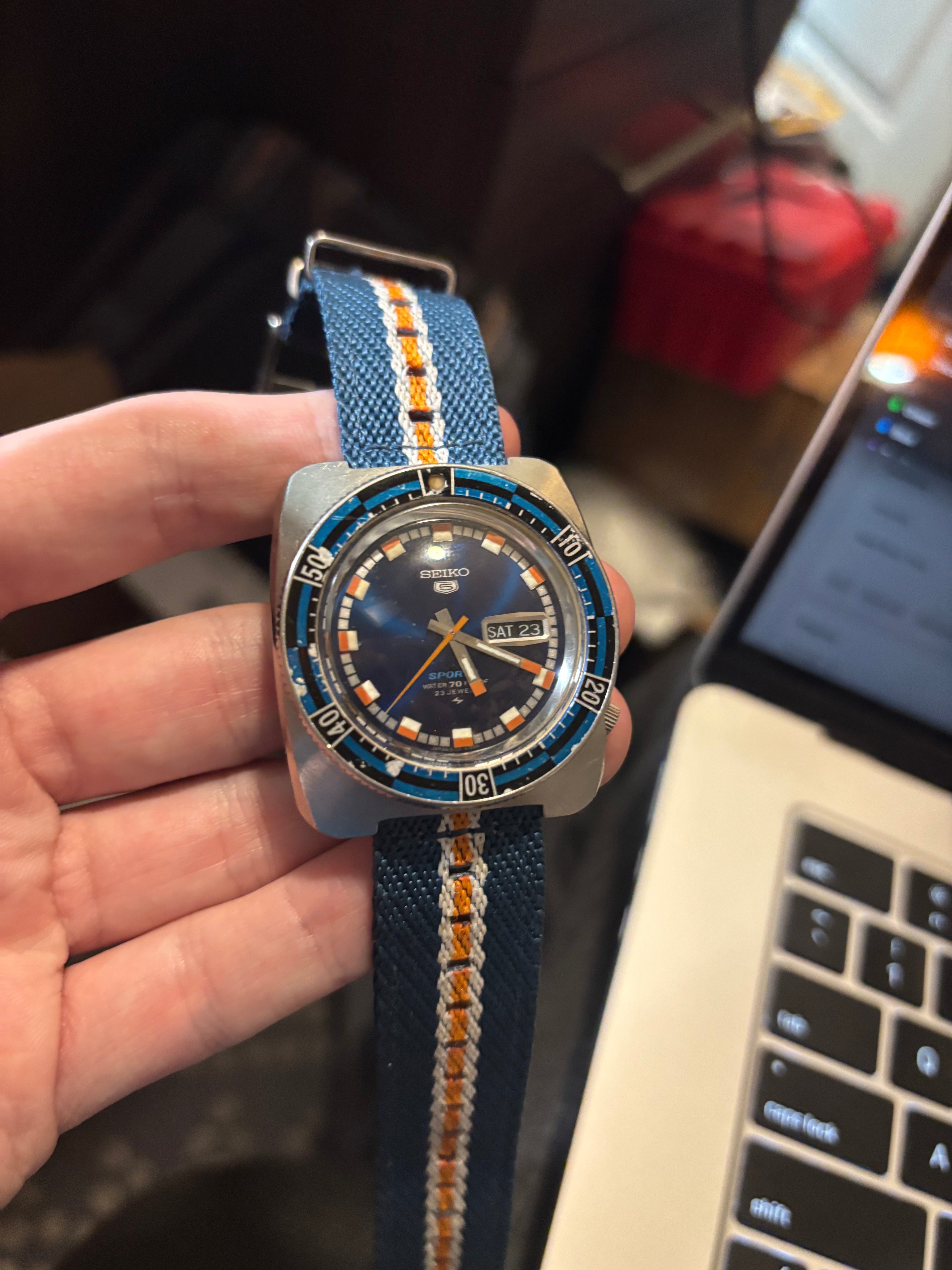 1960s Seiko 5 Sports "Rally Diver" 5126-8120 Automatic