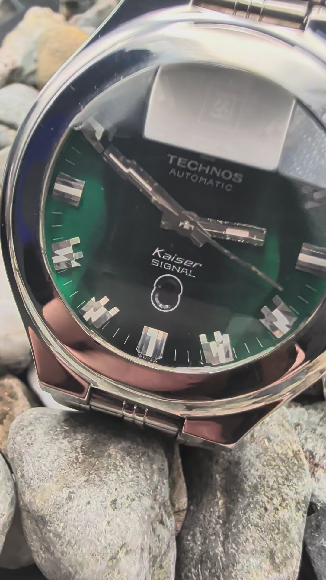 1970s Technos Kaiser Signal Swiss ETA