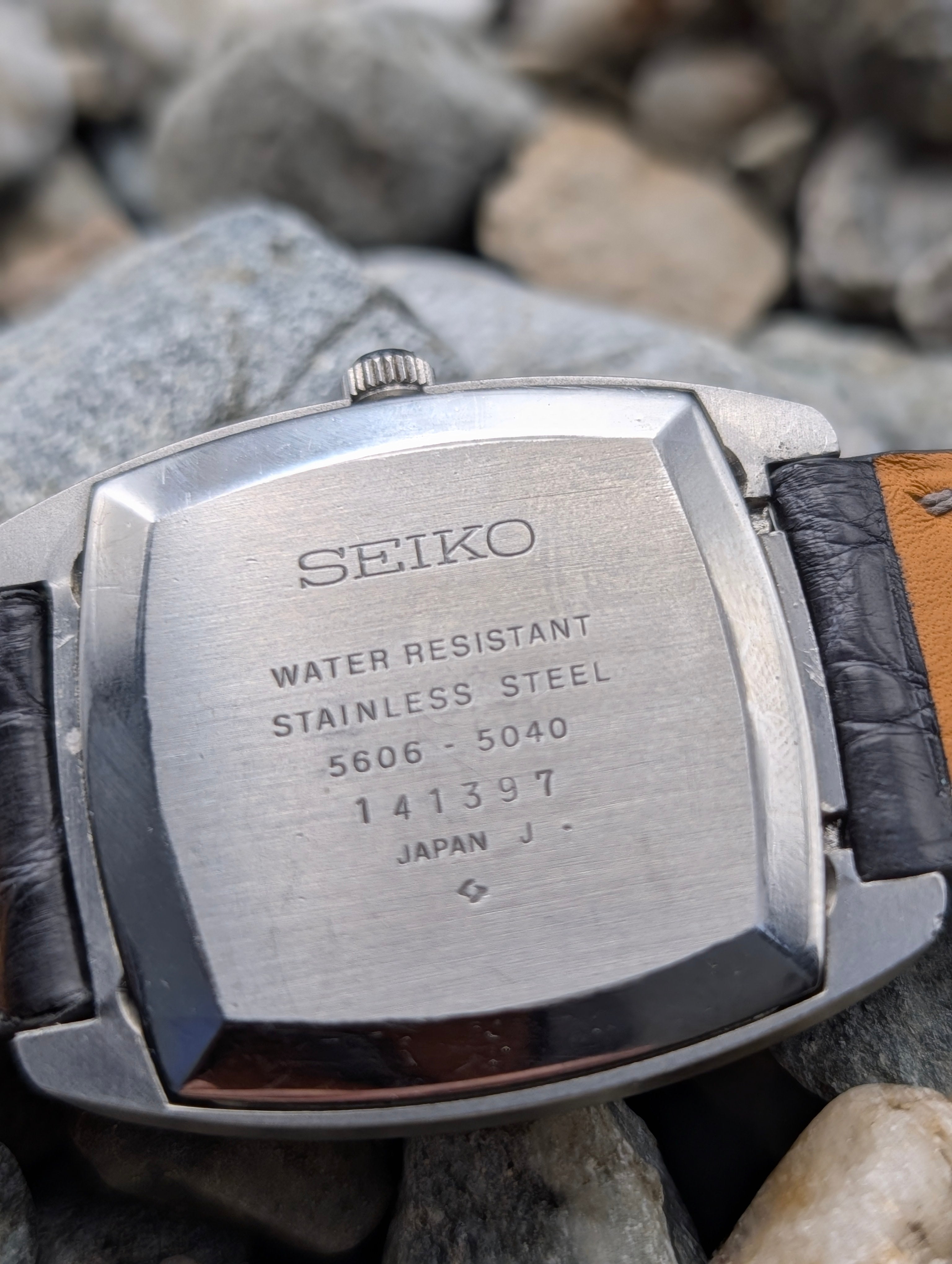 1971 Seiko LM Automatic Ice Blue TV Dial Tank